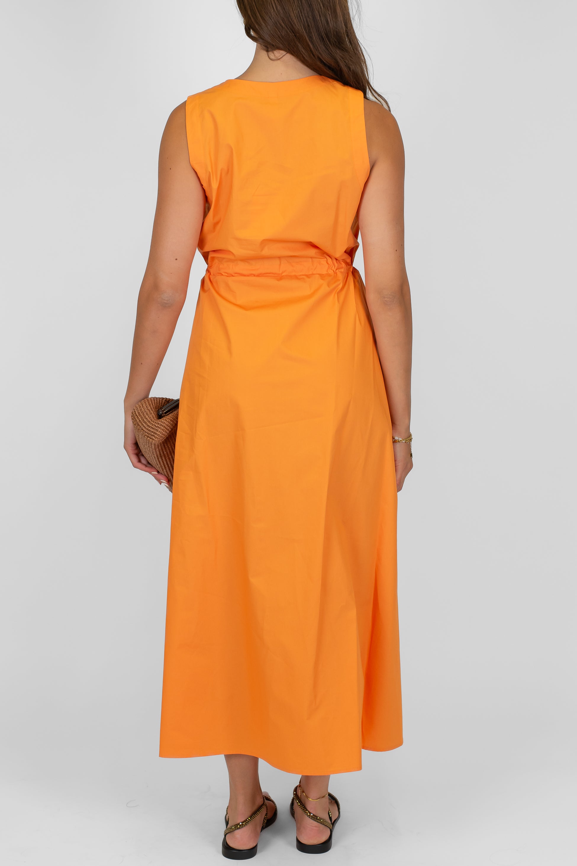 Tensione in - Abito giromaniche con coulisse in vita