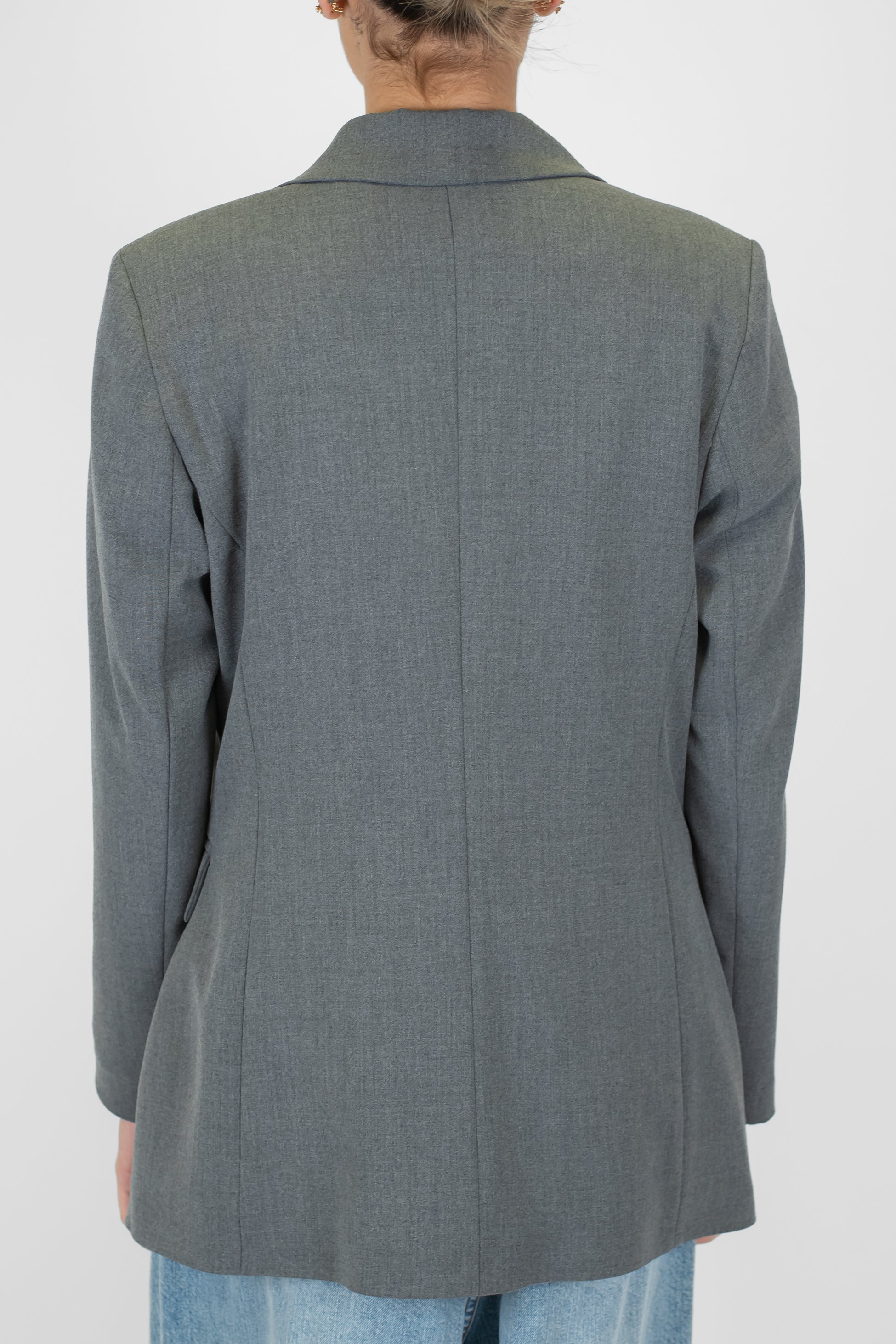 Motel - Giacca monopetto tinta unita con taschino