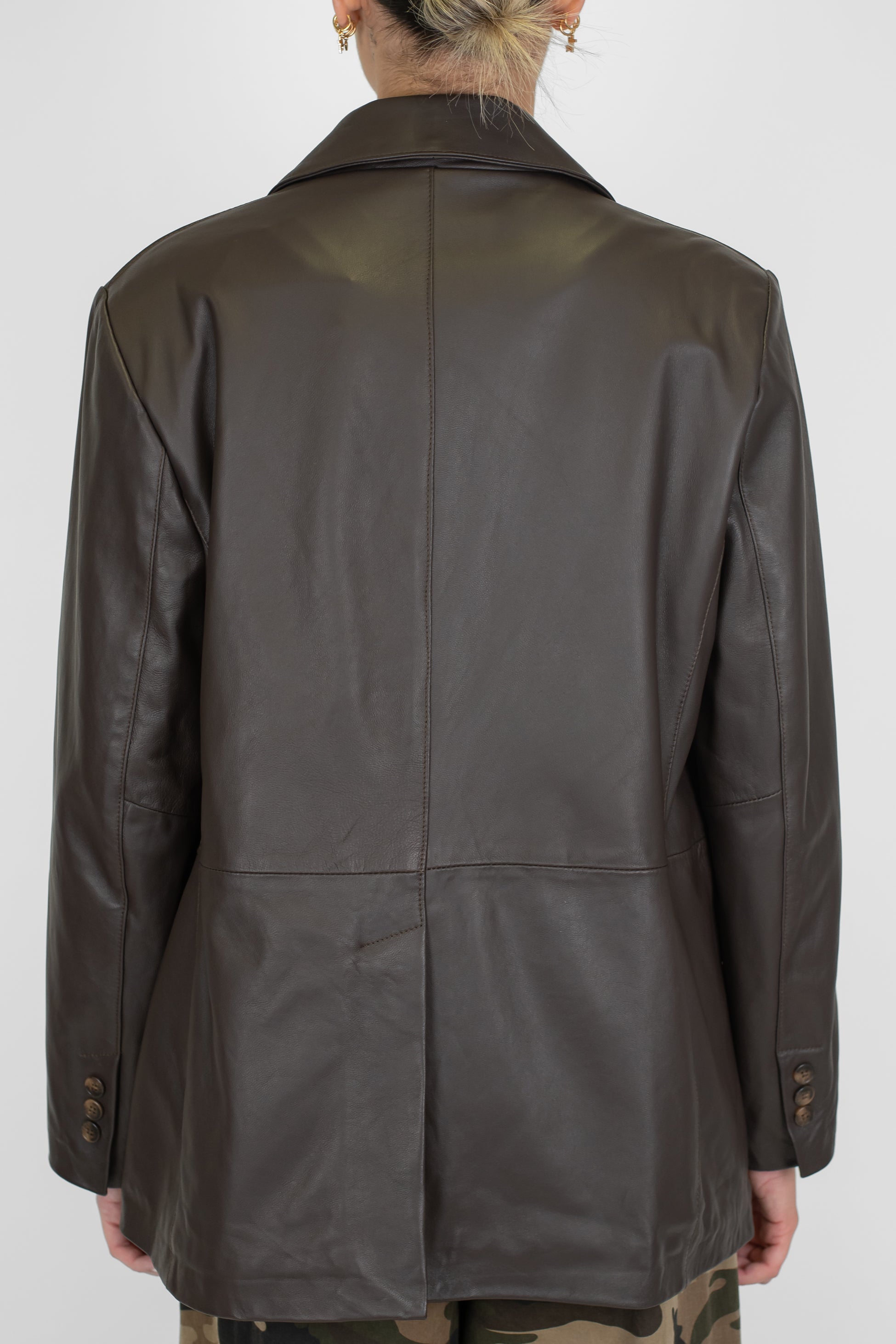 Tensione in - Chiodo over 100% vera pelle