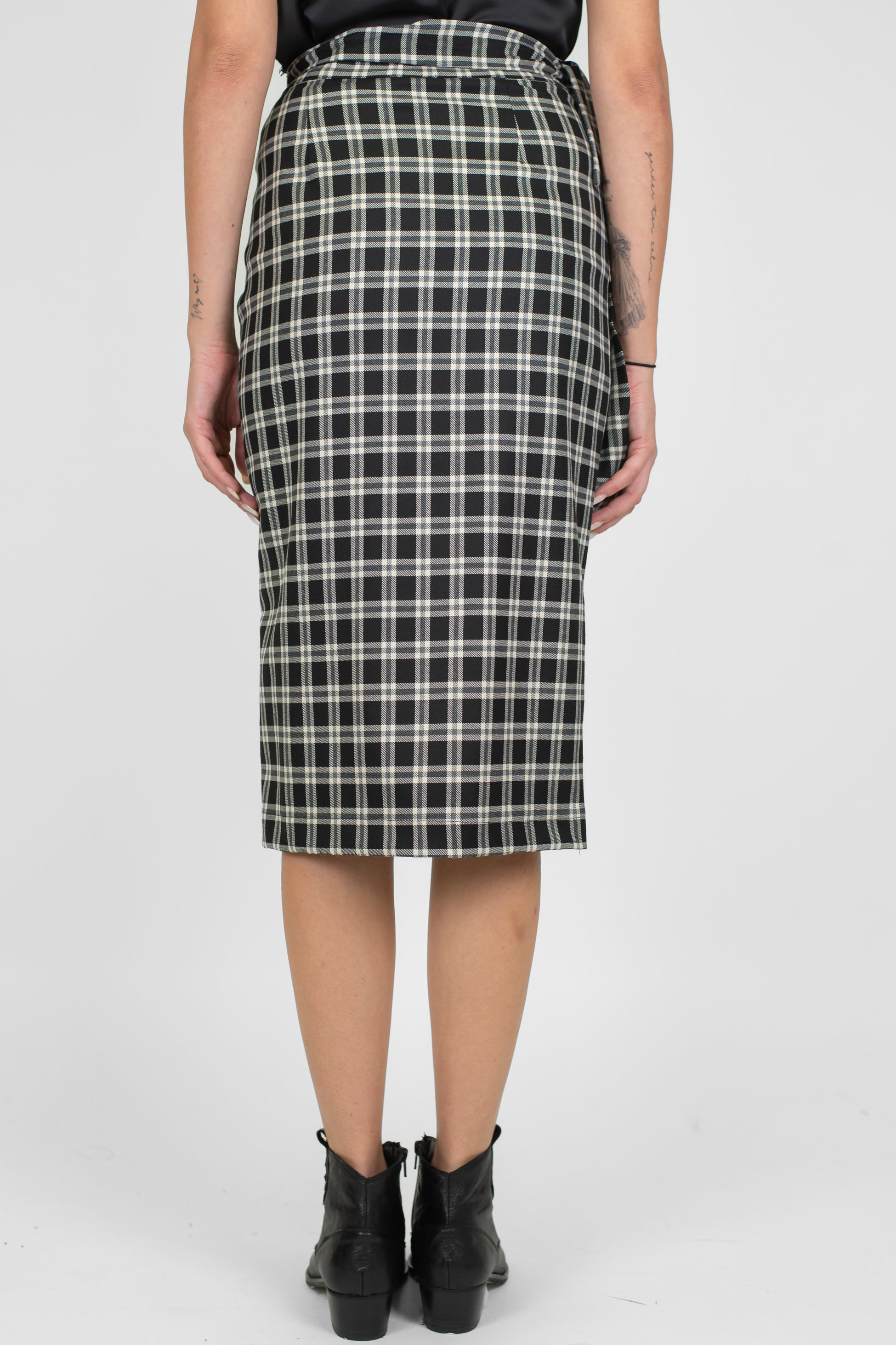 Maryley - Gonna longuette a portafoglio fantasia check