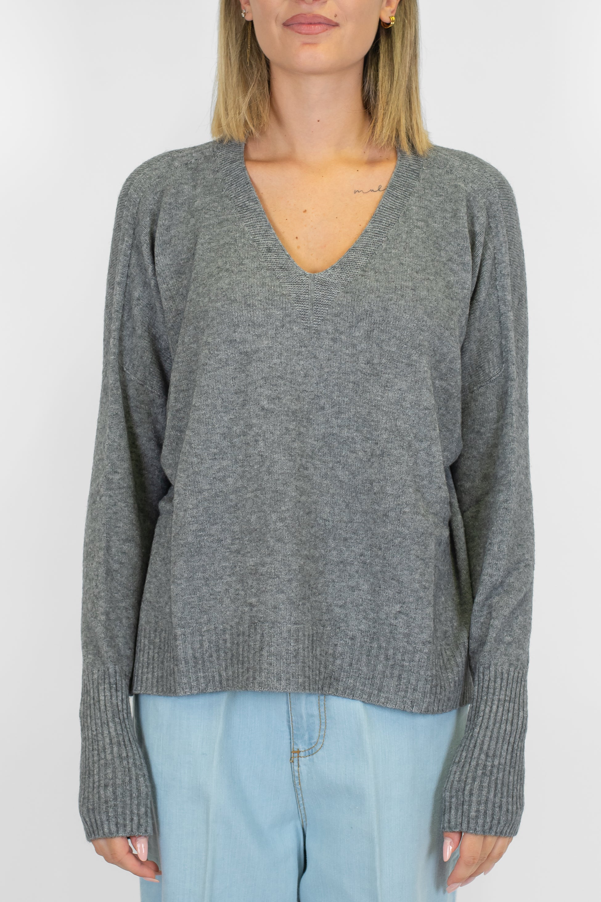 Kontatto - Maglia over con scollo a V