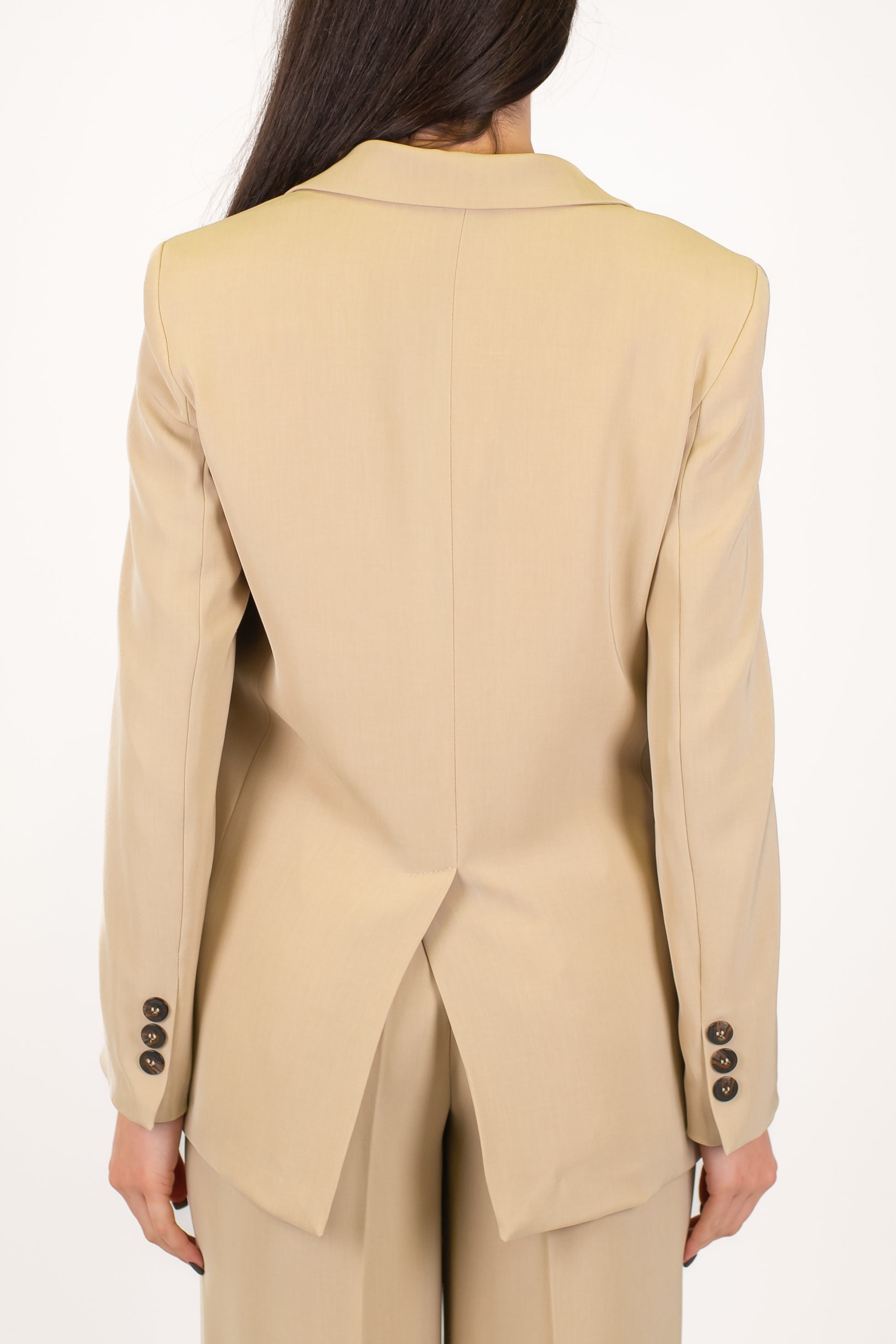 Maryley - Giacca doppiopetto in tessuto fluido