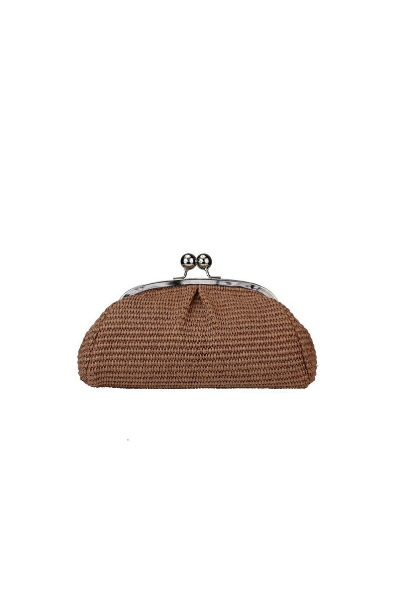 Clutch piccola in rafia