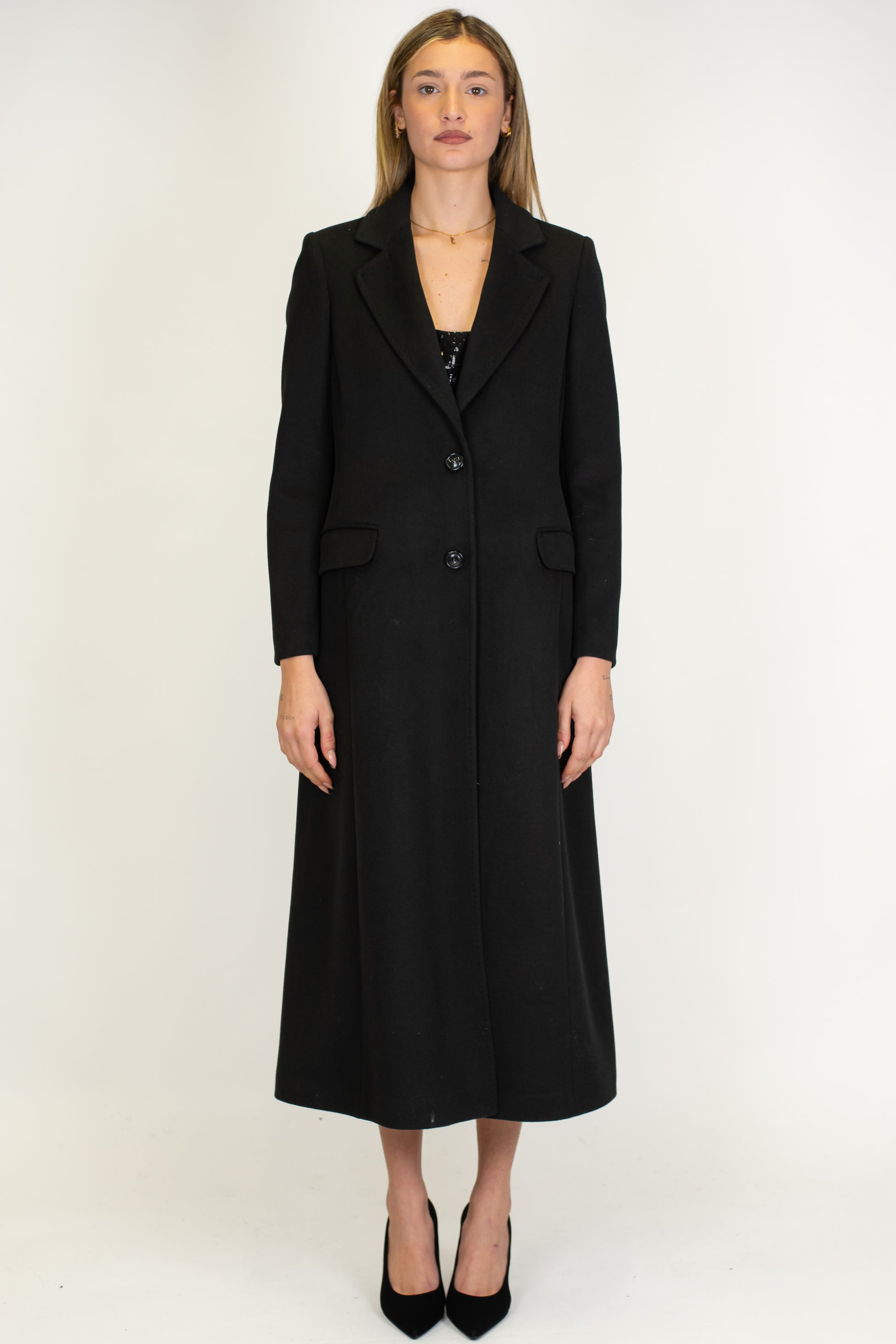 Tensione in - Cappotto lungo monopetto