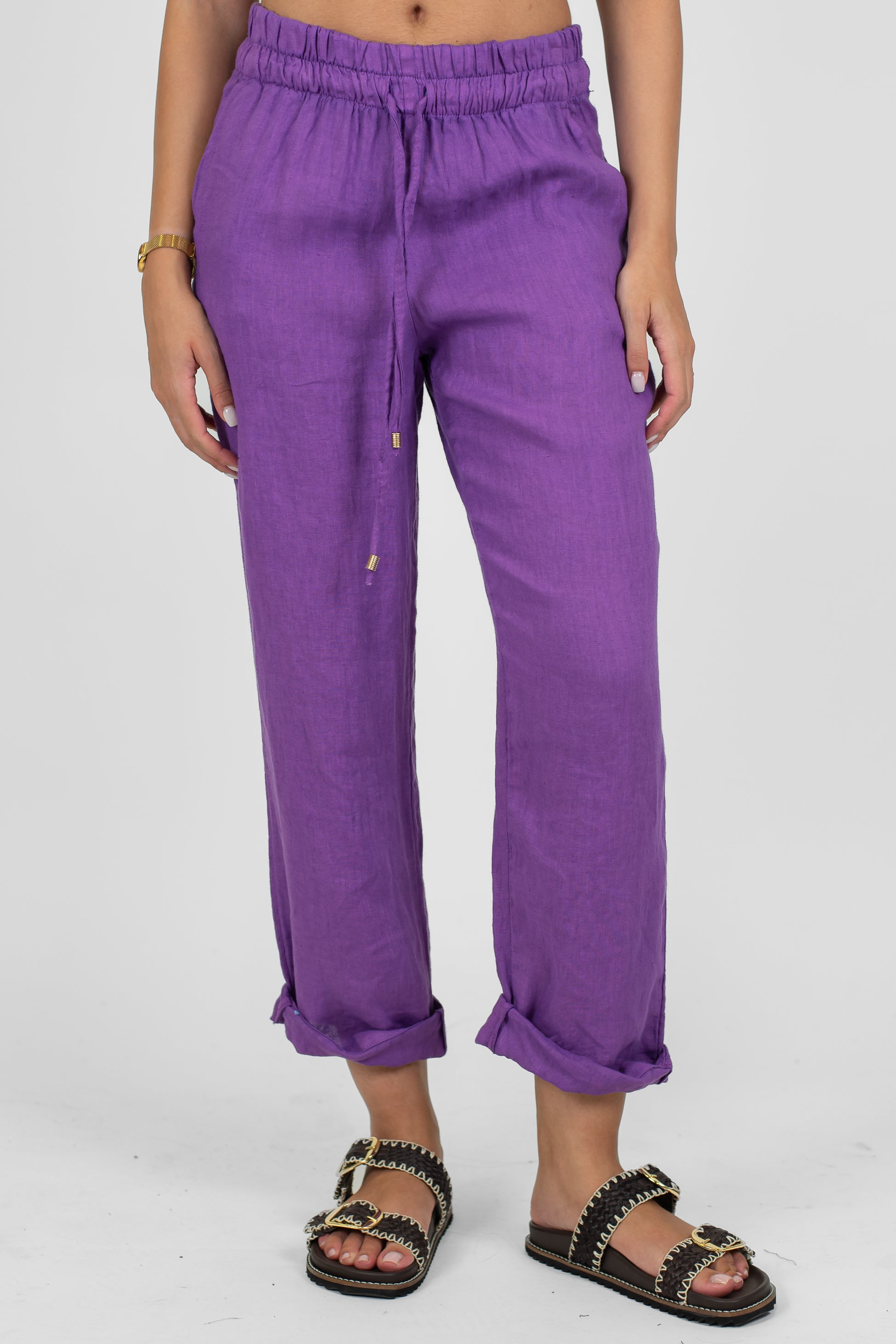 Tensione in - Pantalaccio in puro lino