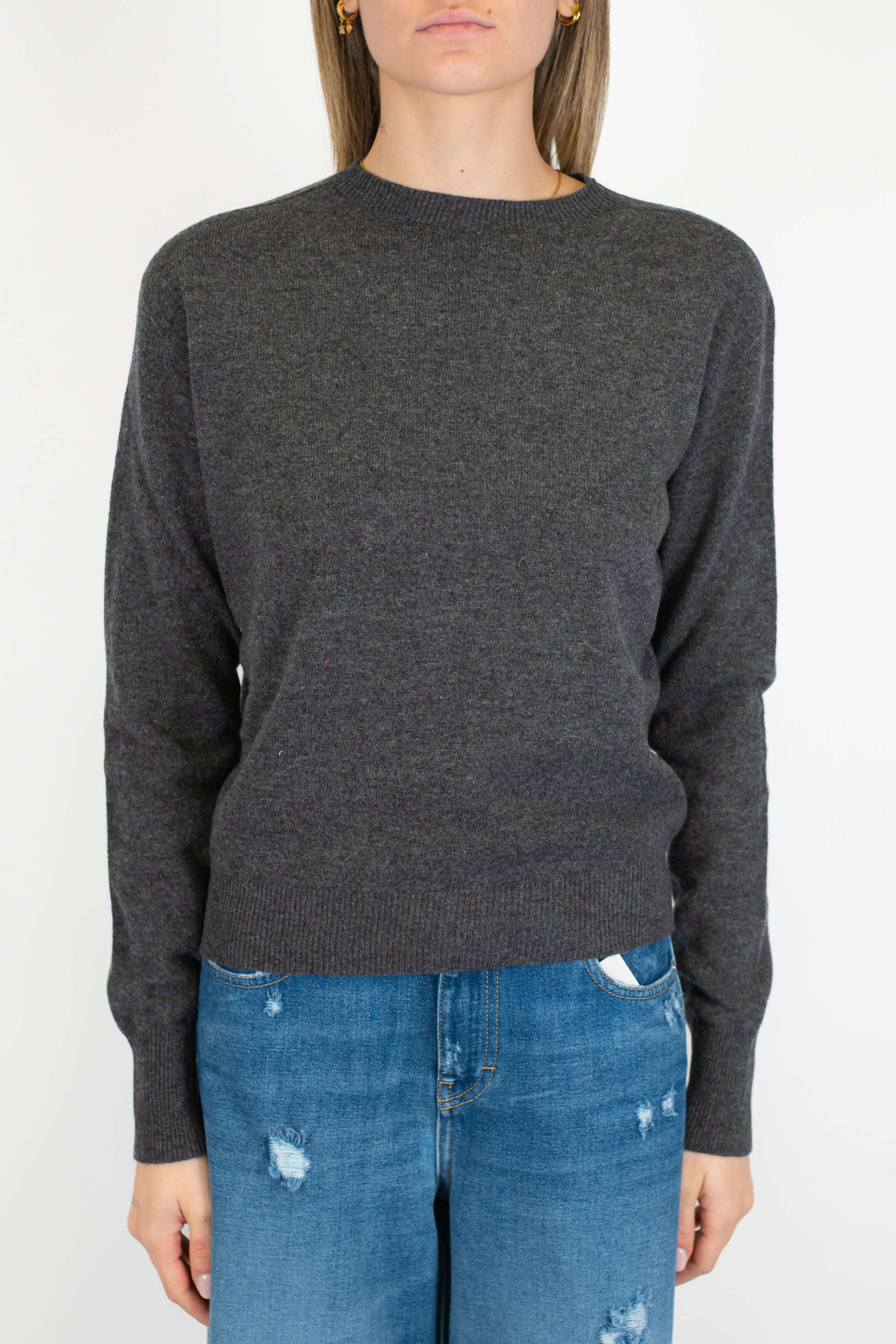 Tensione in - Maglia slim in pura lana