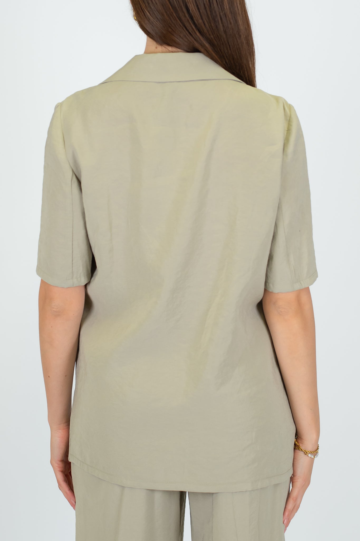 Haveone - Giacca monopetto mezza manica in modal