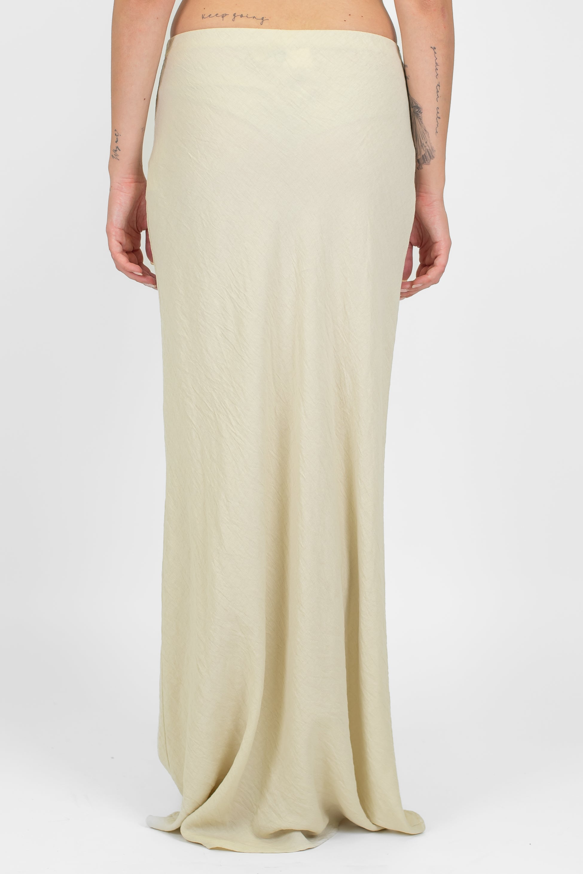 Tensione in - Gonna in viscosa leggera con elastico in vita