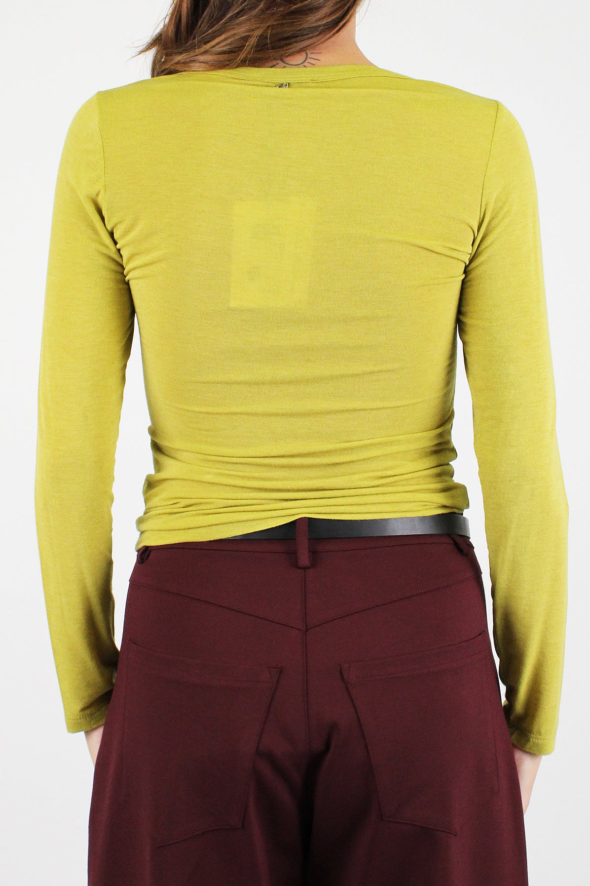 Dixie - Maglia serafino basic in misto cashmere