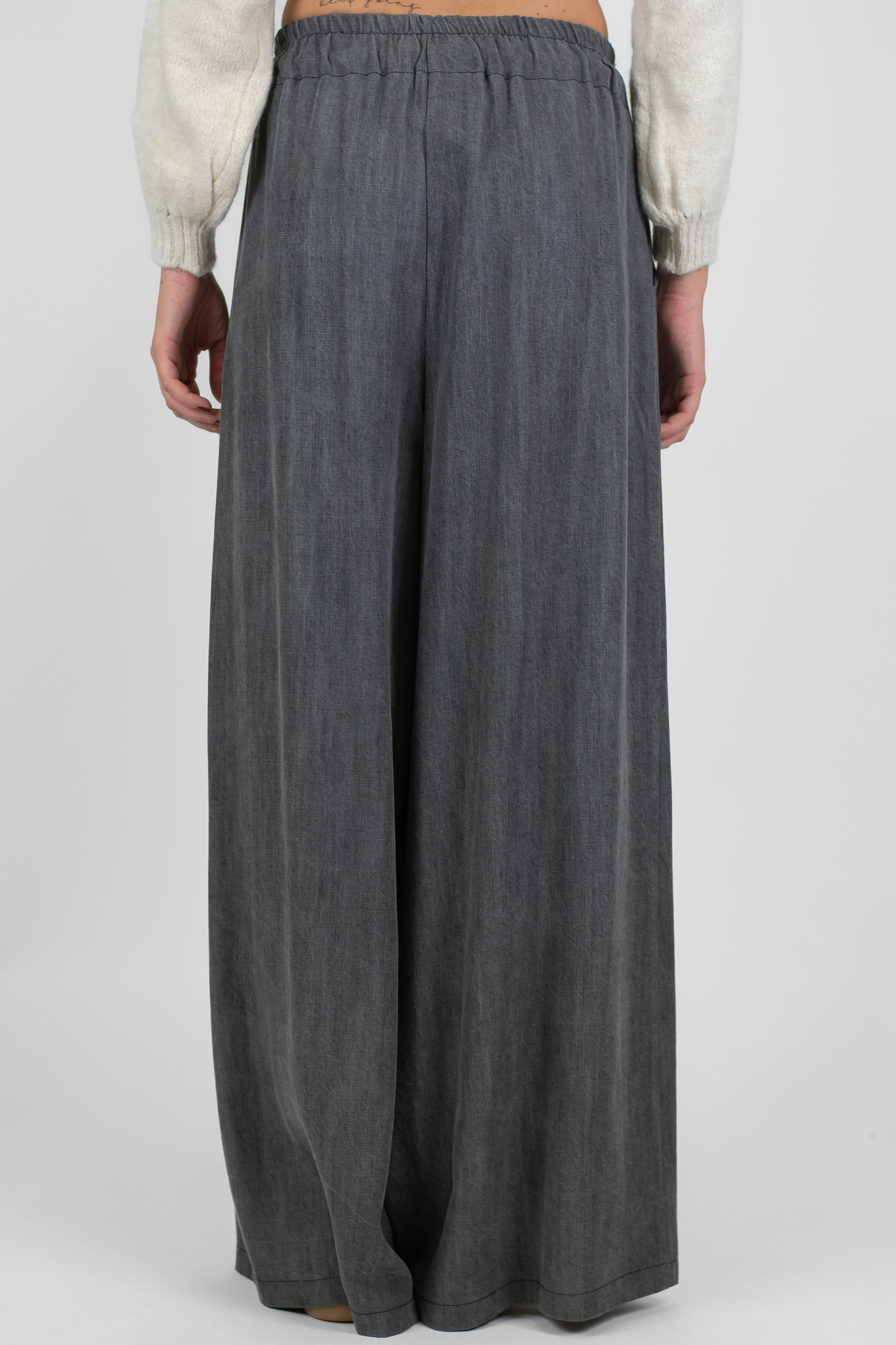 Motel - Pantalaccio con coulisse in vita in tencel