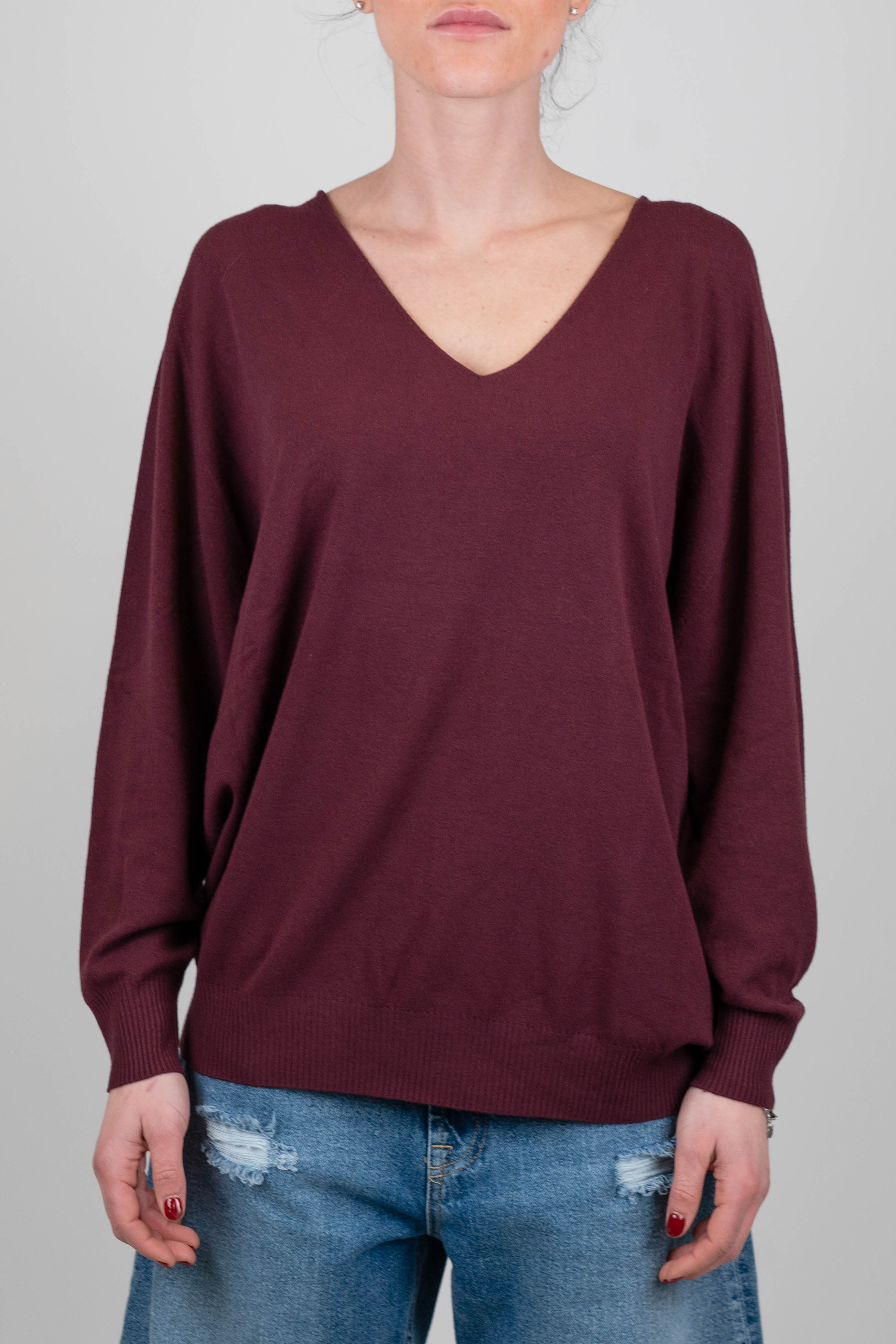 Kontatto - Maglia over con scollo a V