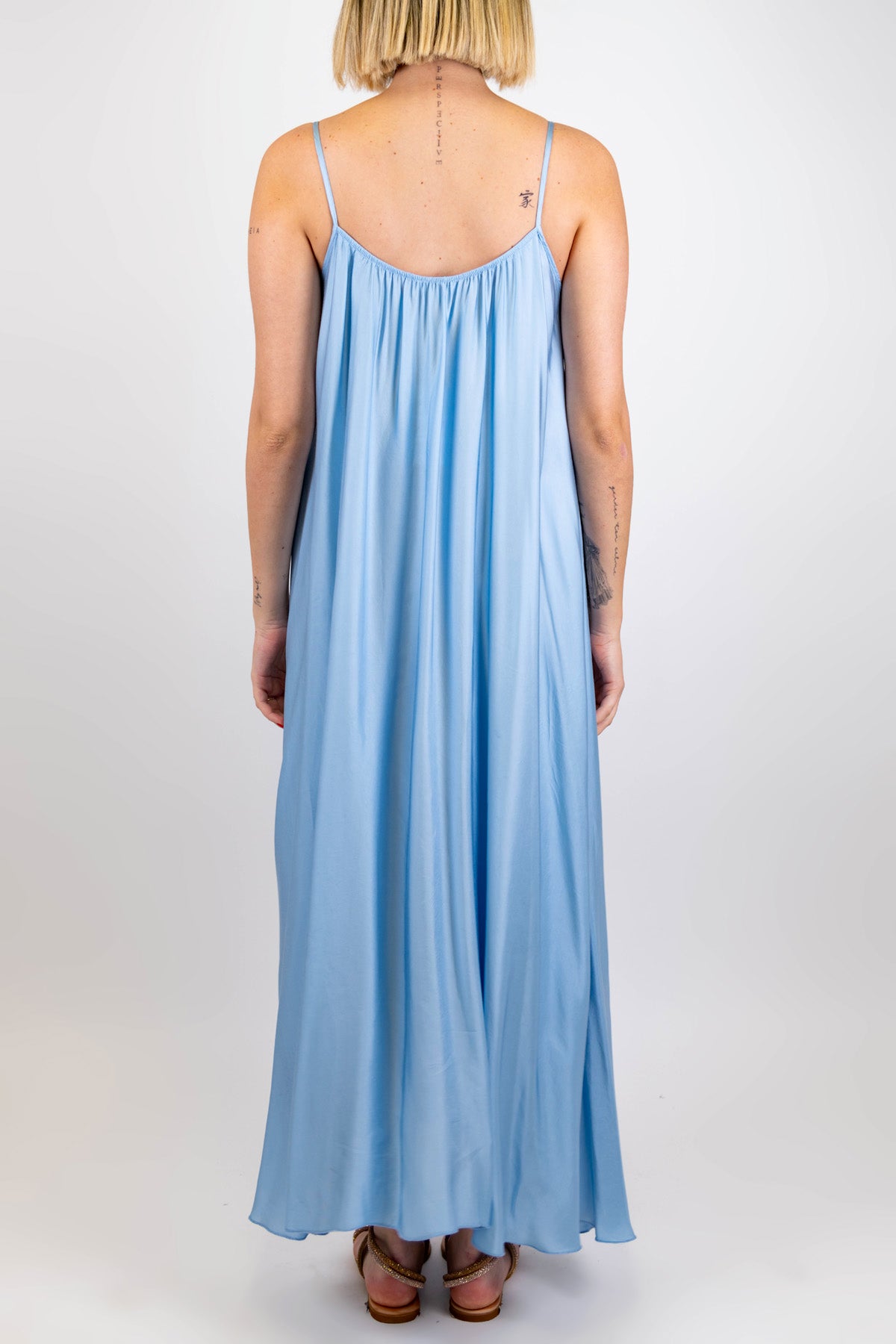 Motel - Abito lungo in viscosa con bretelline