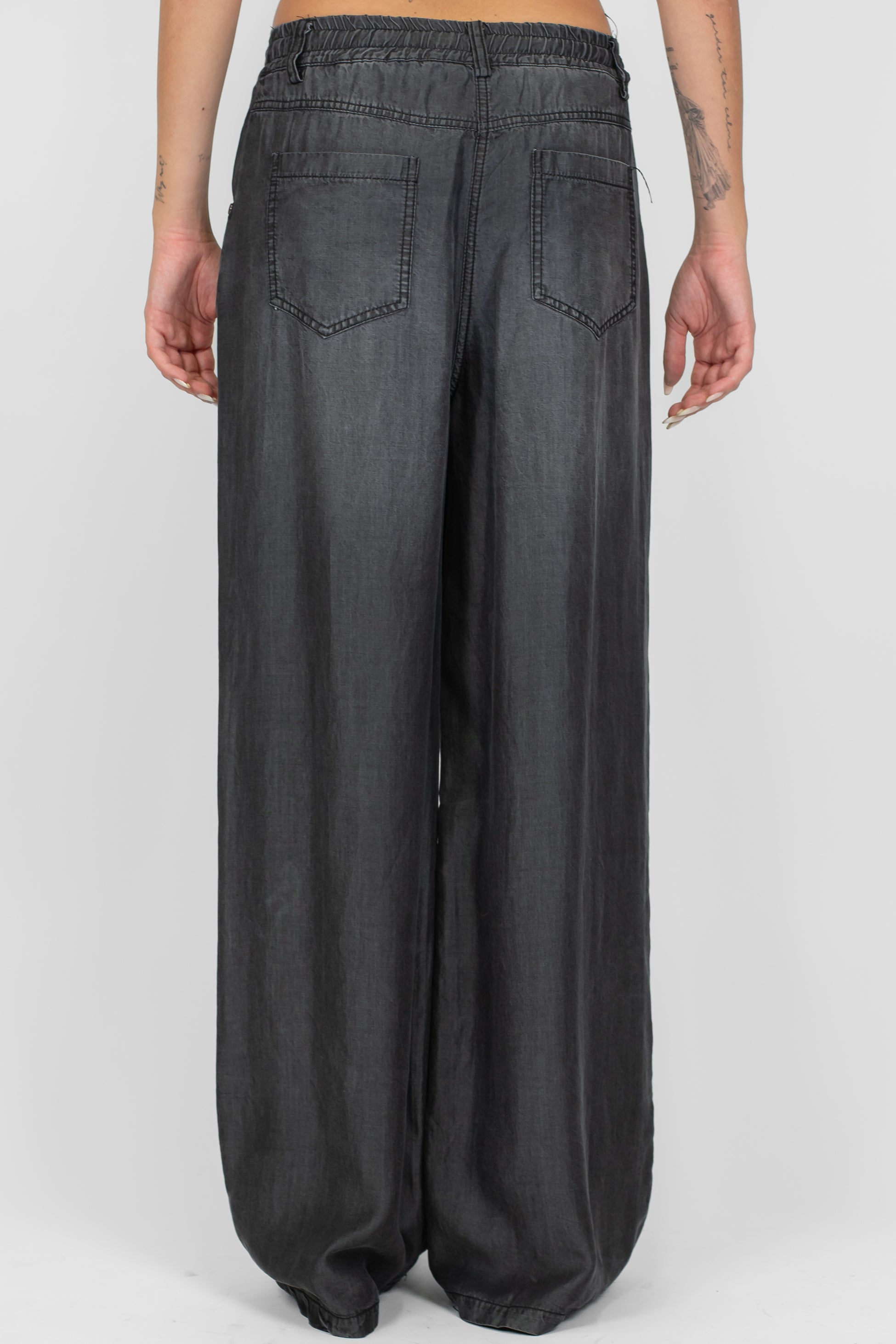 Motel - Pantalaccio in lyocell con coulisse in vita