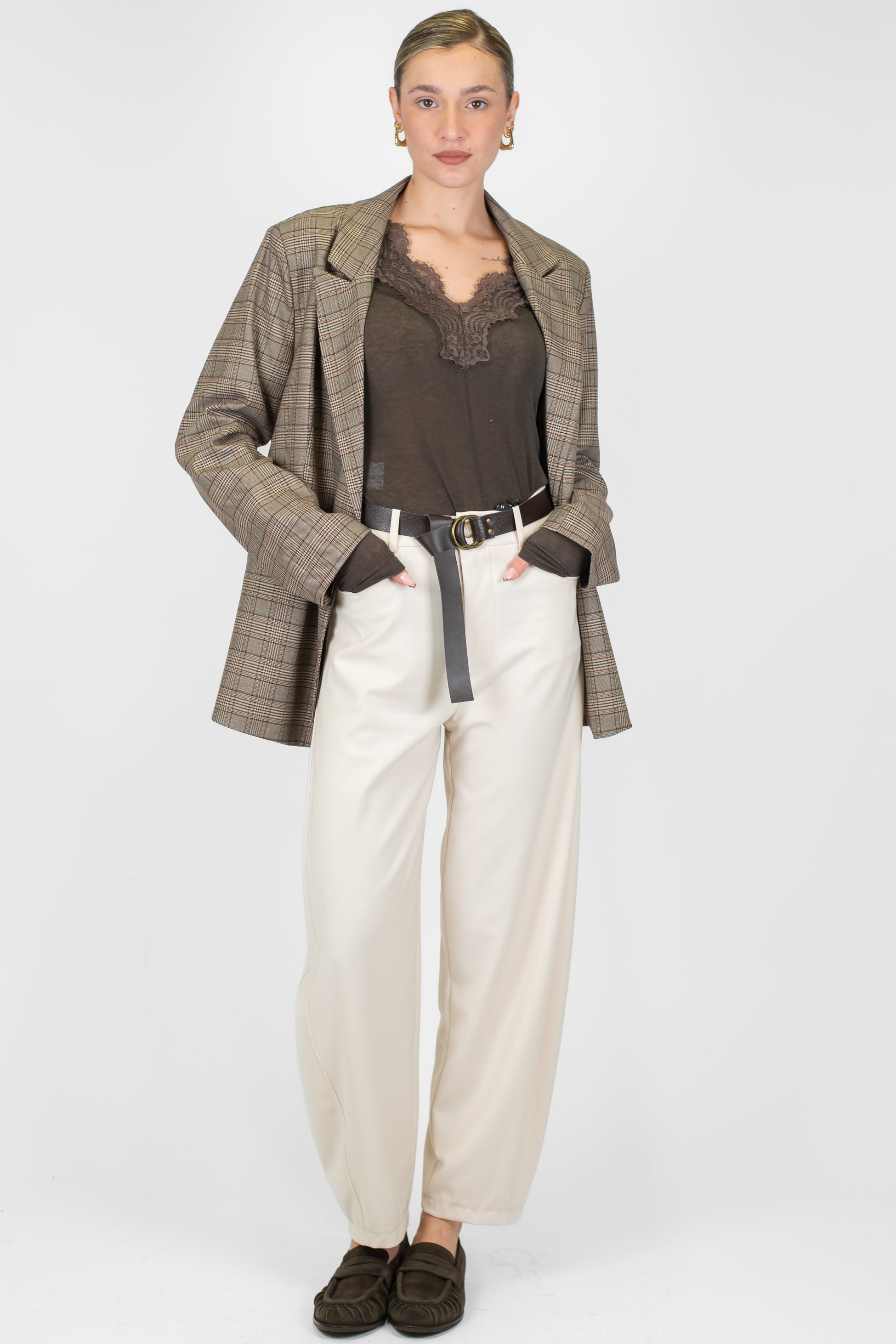 Haveone - Pantalone tinta unita balloon