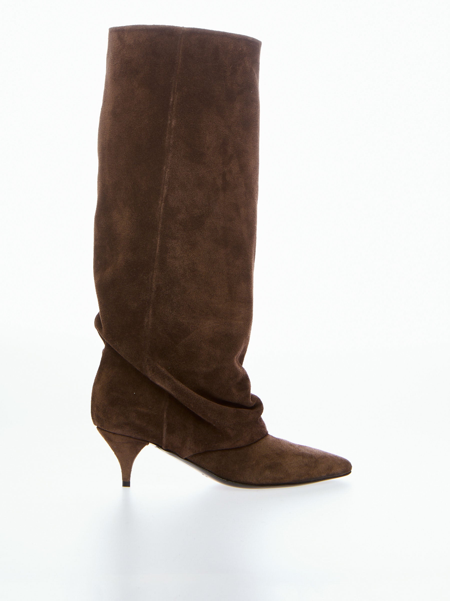 Ovyé - Stivale alto in camoscio con tacchetto