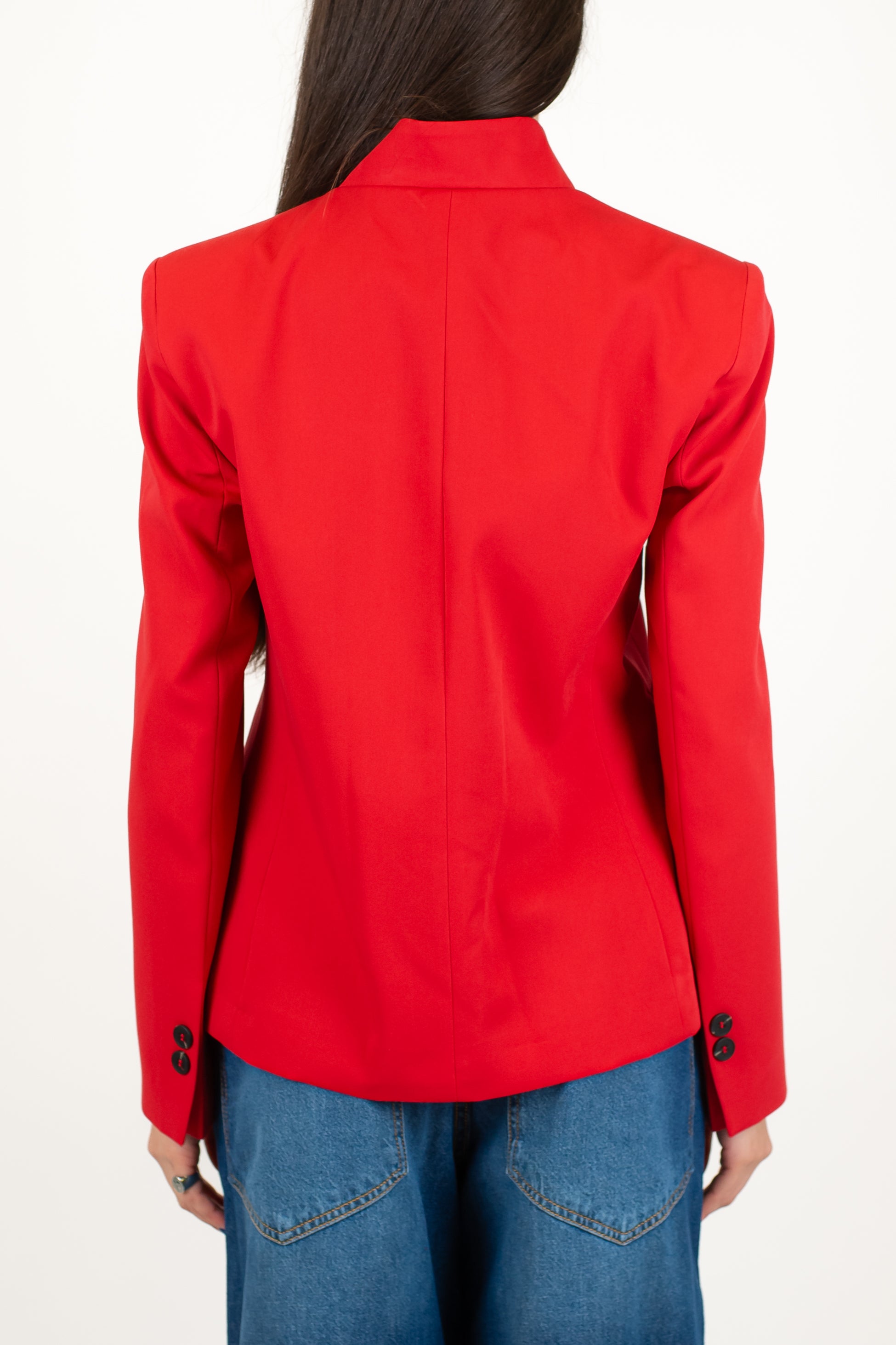 Haveone - Giacca coreana con chiusura superiore asimmetrica e spalline