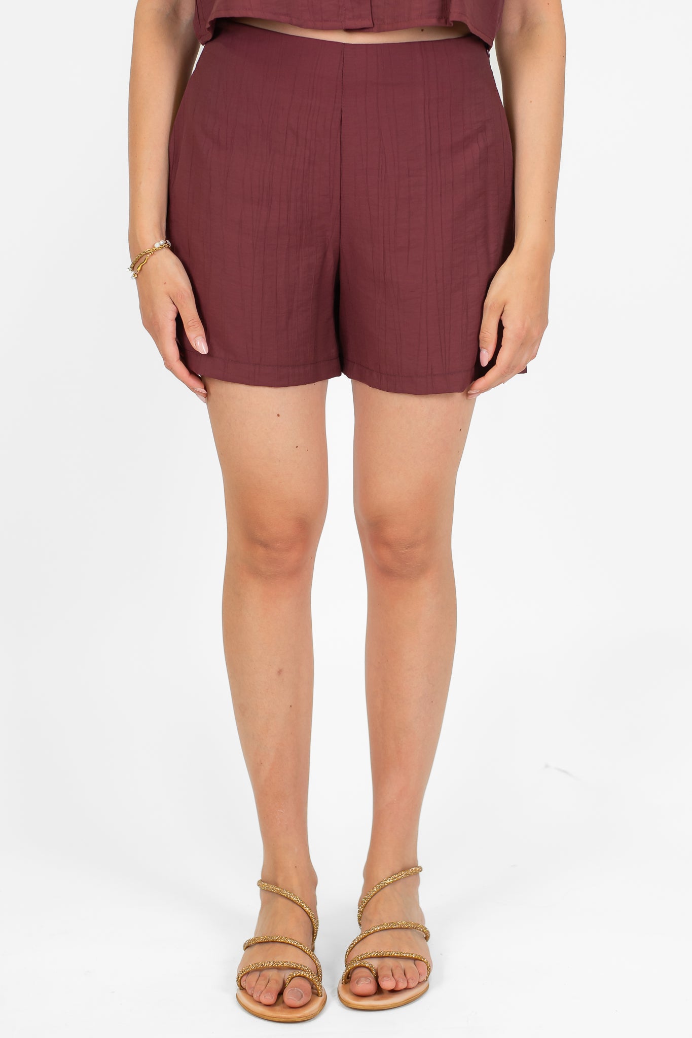 Tensione in - Coordinato gilet e shorts in viscosa leggera