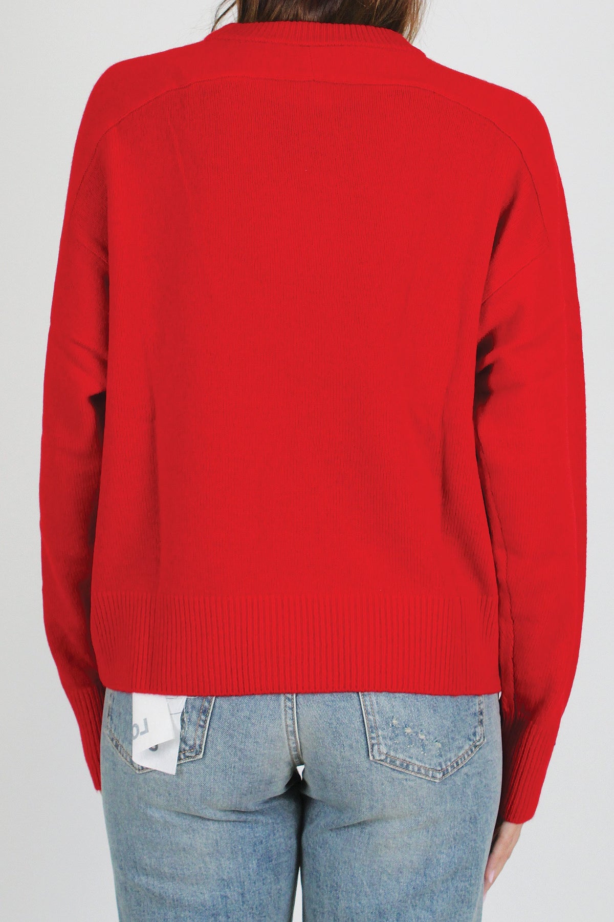 Tensione in - Maglia girocollo in pura lana