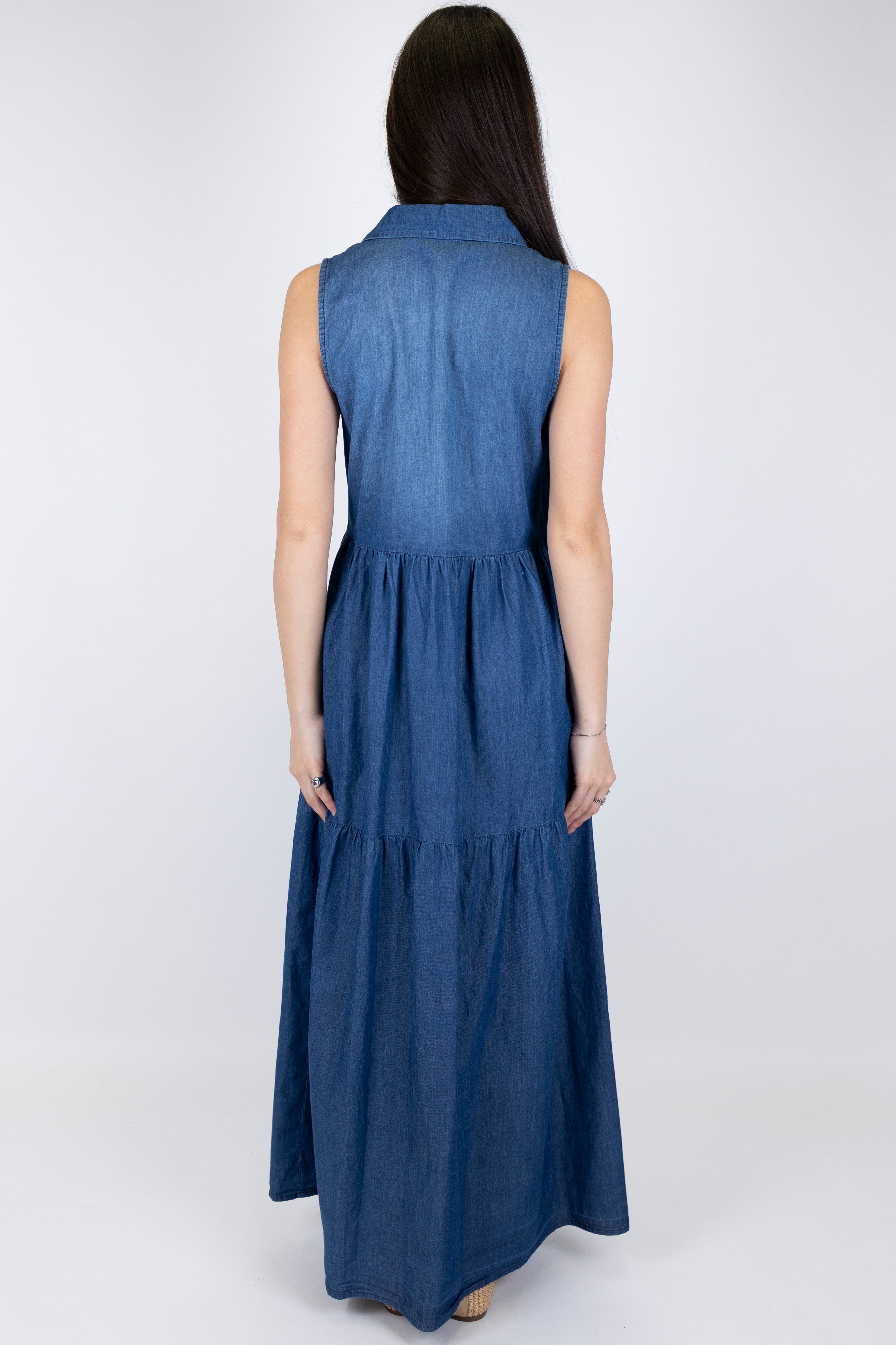 Haveone - Chemisier giromaniche in denim