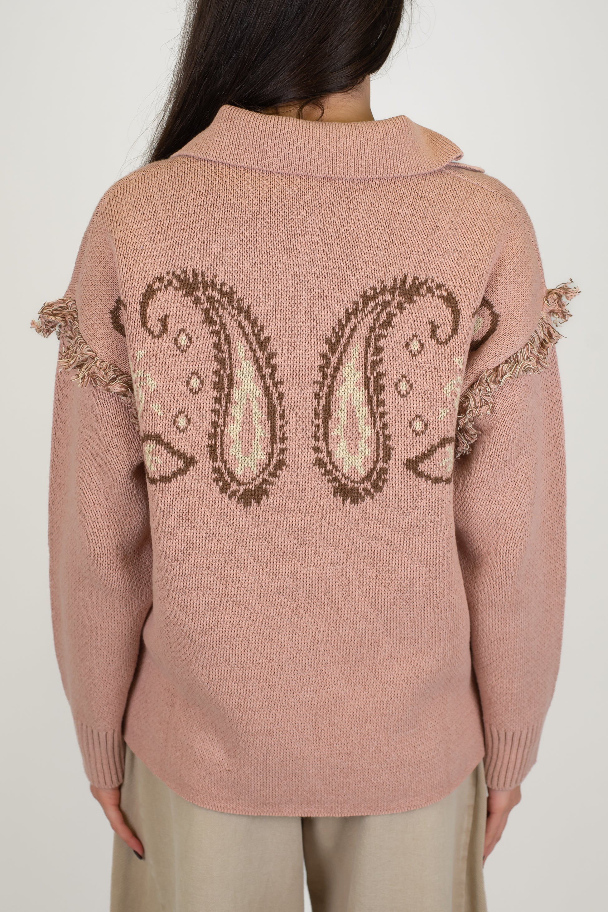 Motel - Cardigan fantasia con frange