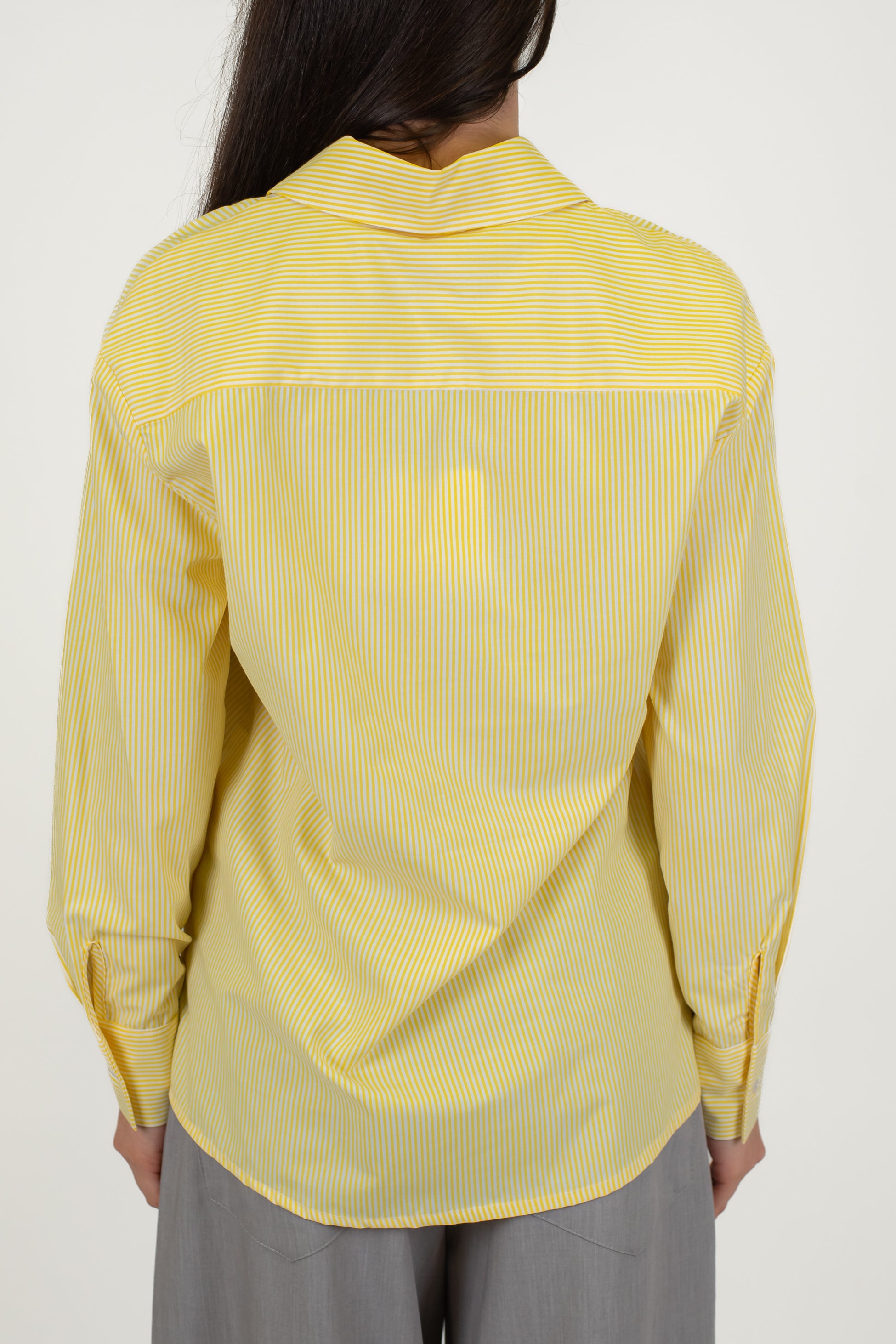 Tensione in - Camicia over fantasia a righe