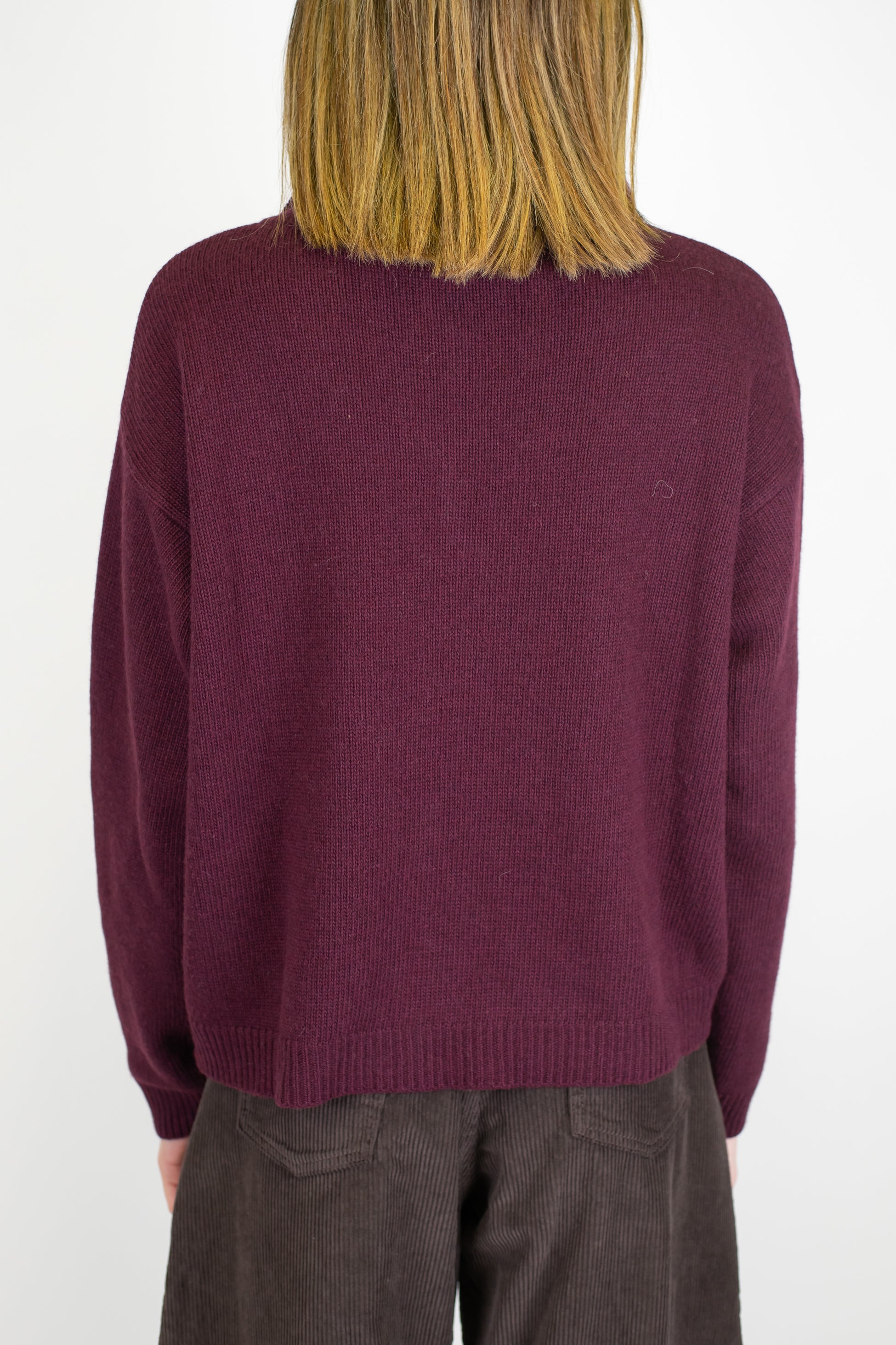 Tensione in - Polo con colletto in misto lana/cashmere