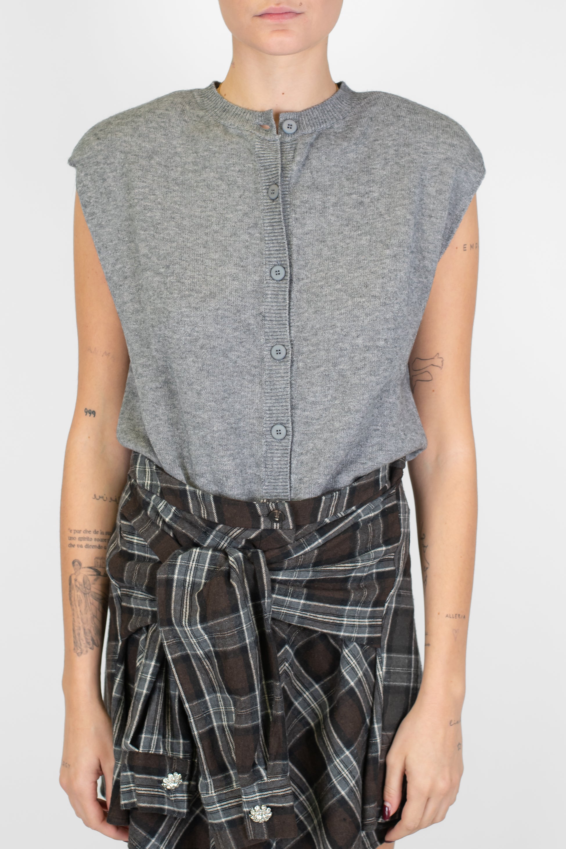 Maryley - Cardigan in viscosa giromaniche con spalline