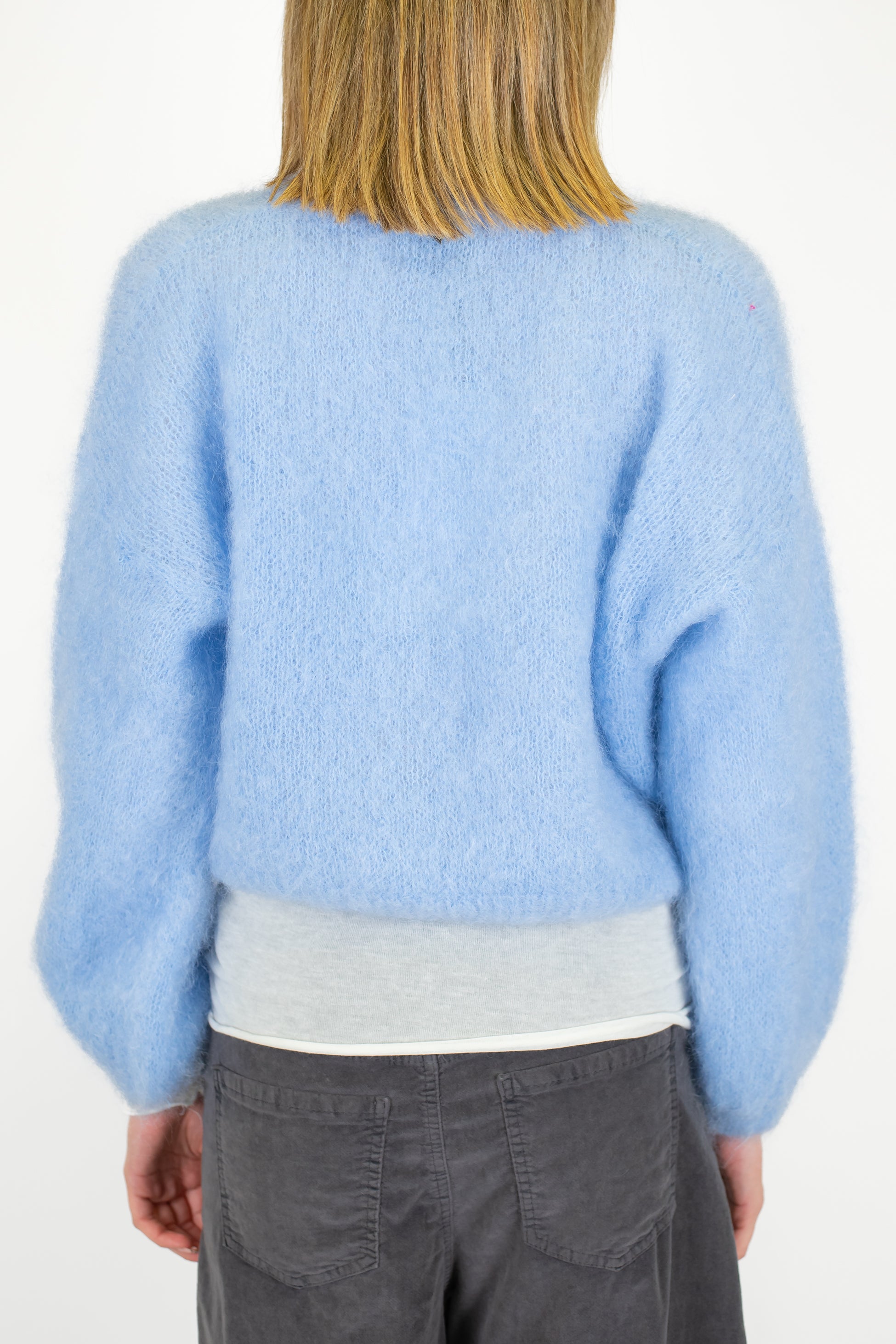 Dixie - Cardigan doppiopetto in lana mohair