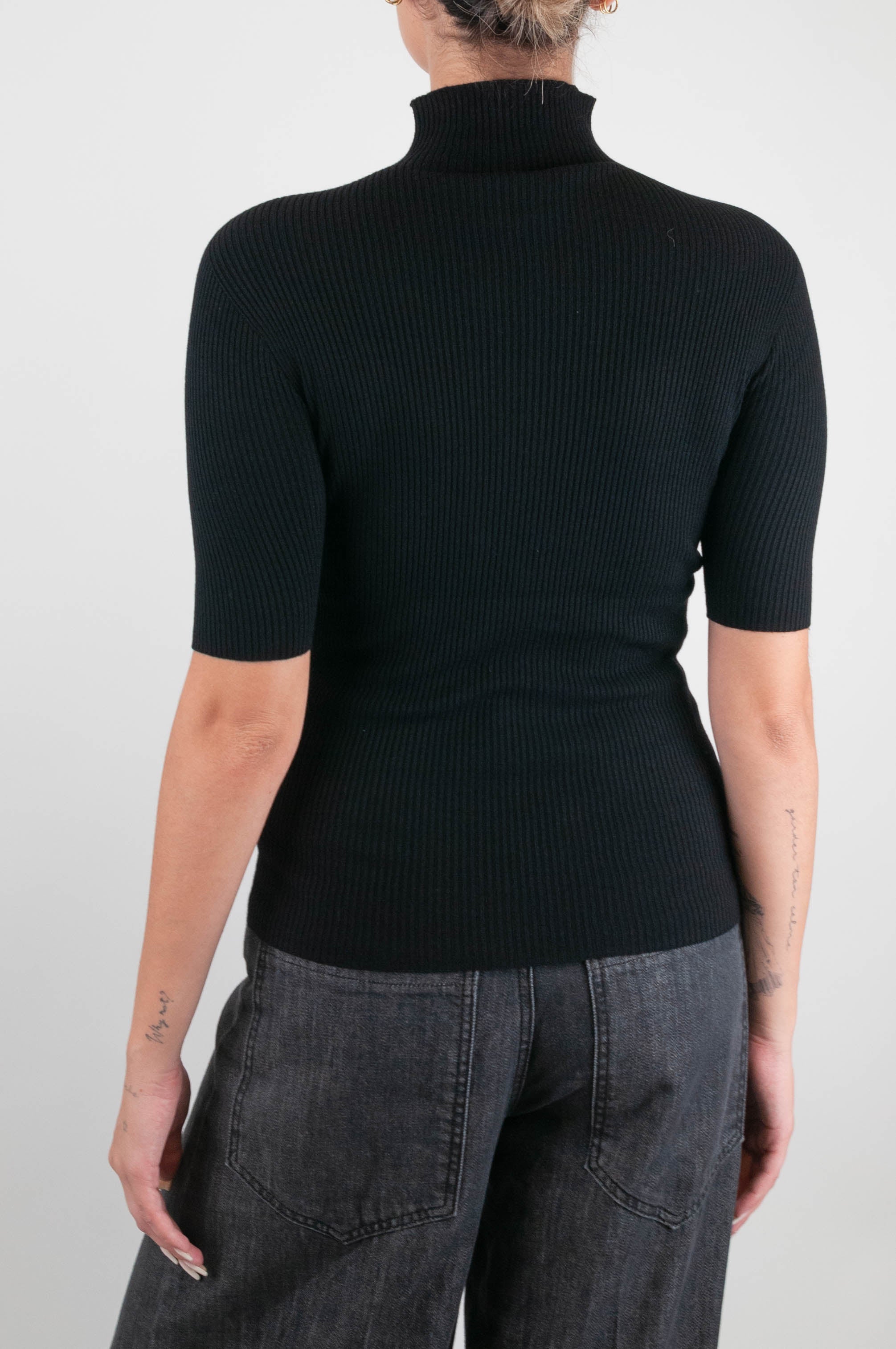 Kontatto - Lupetto mezza manica a costine