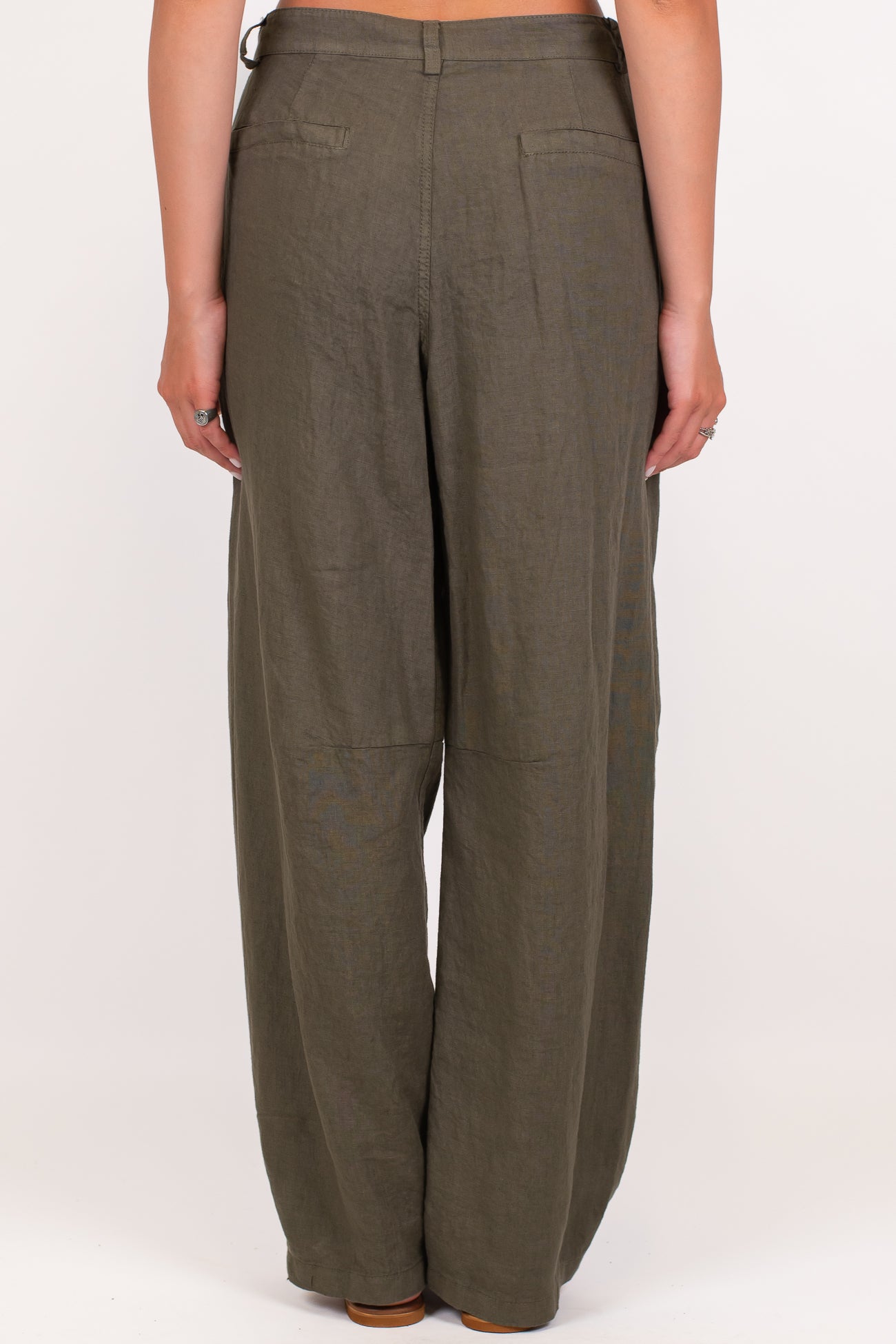 Tensione in - Pantalone balloon in puro lino