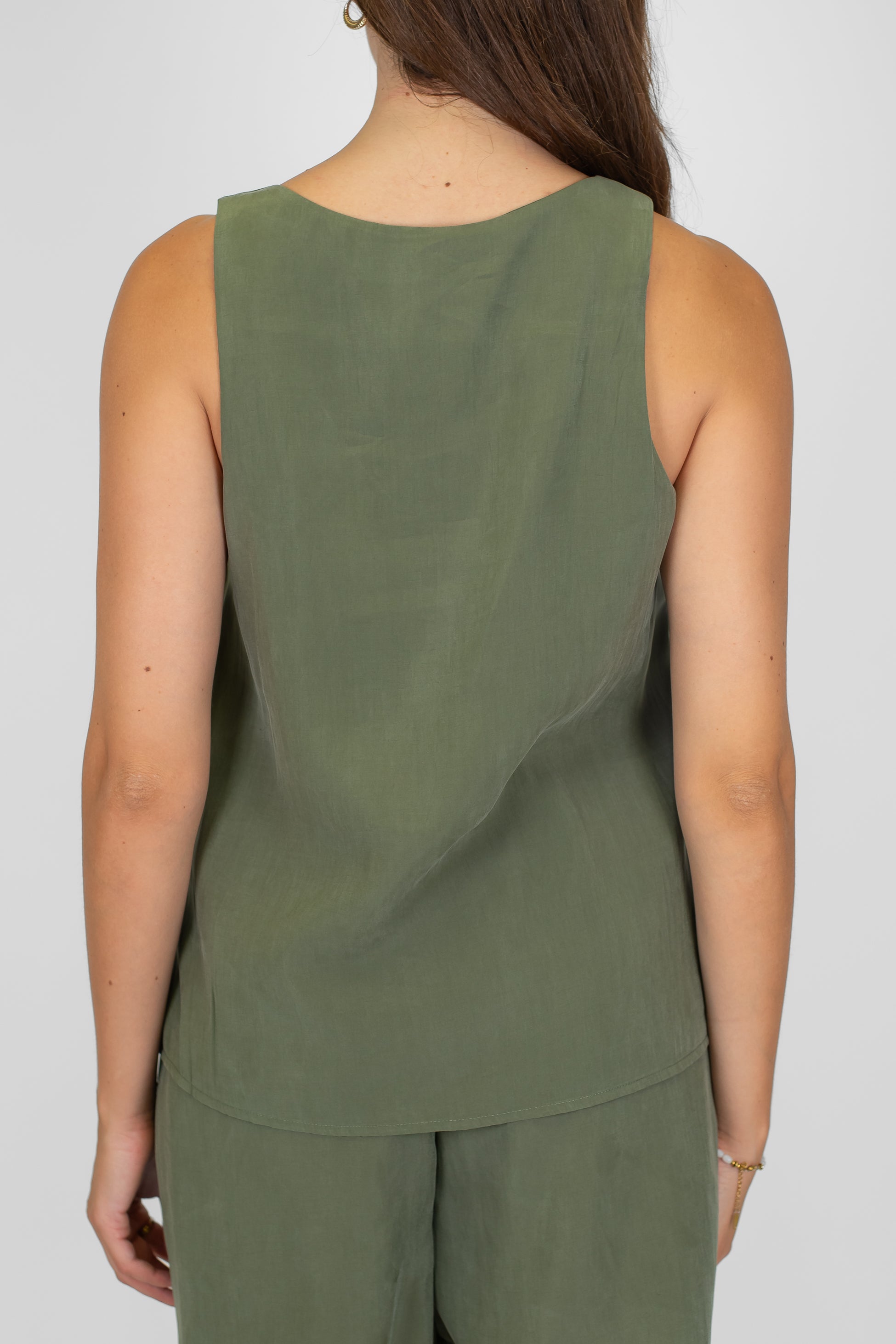 Haveone - Coordinato top scollo v e short con coulisse in vita