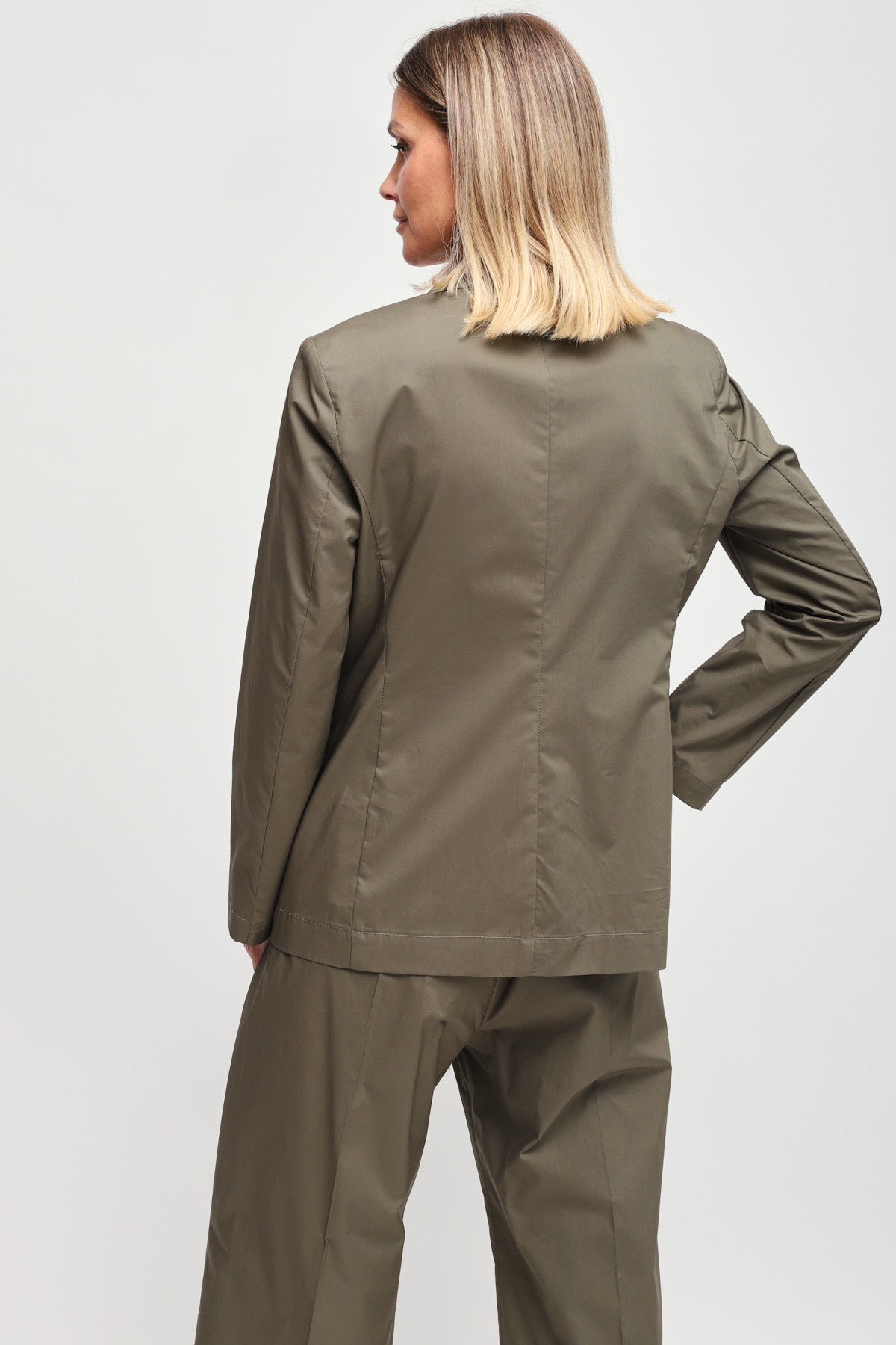 Maryley - Giacca monopetto sfoderata in tela paracadute