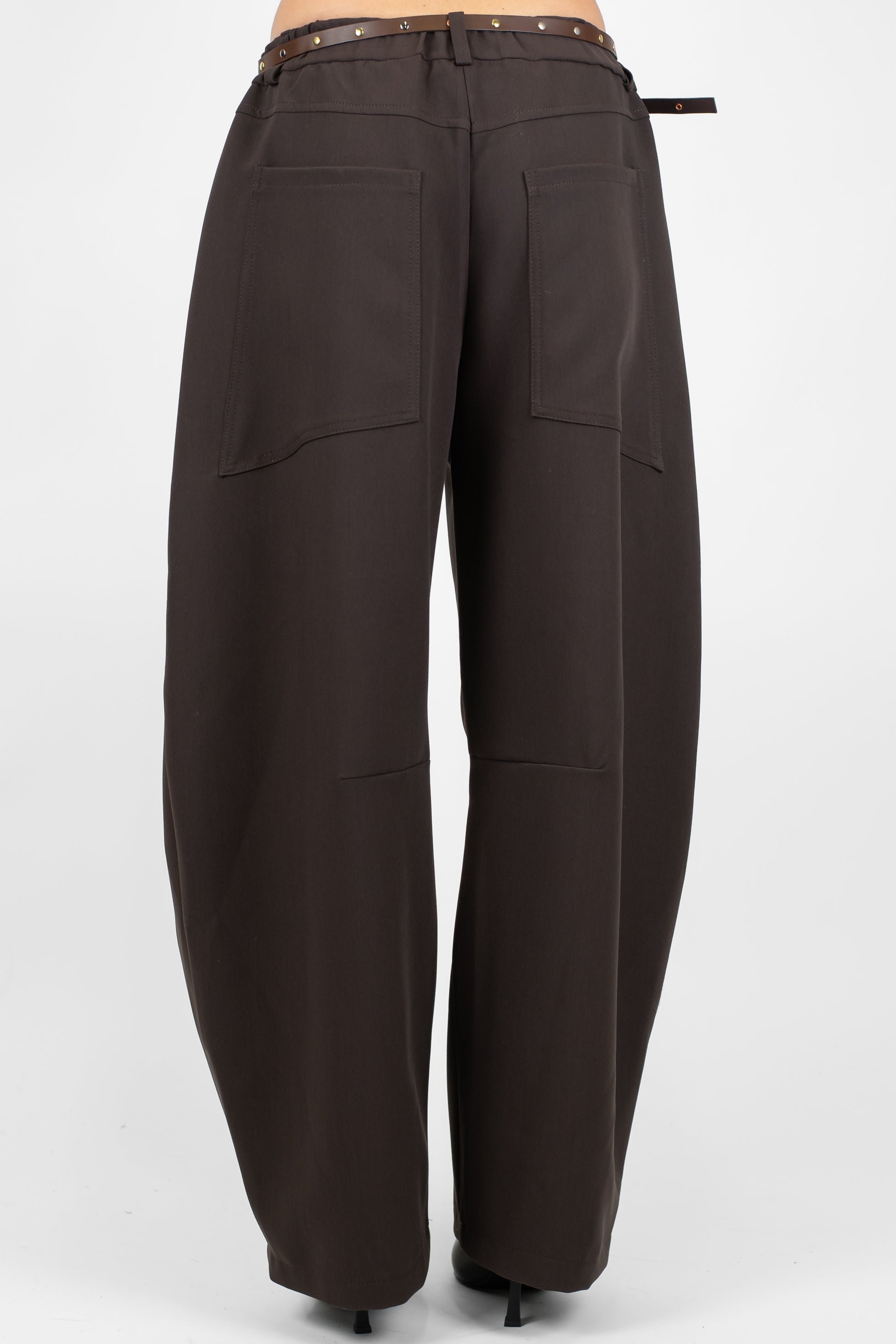 Motel - Pantalone balloon con elastico in vita in punto milano