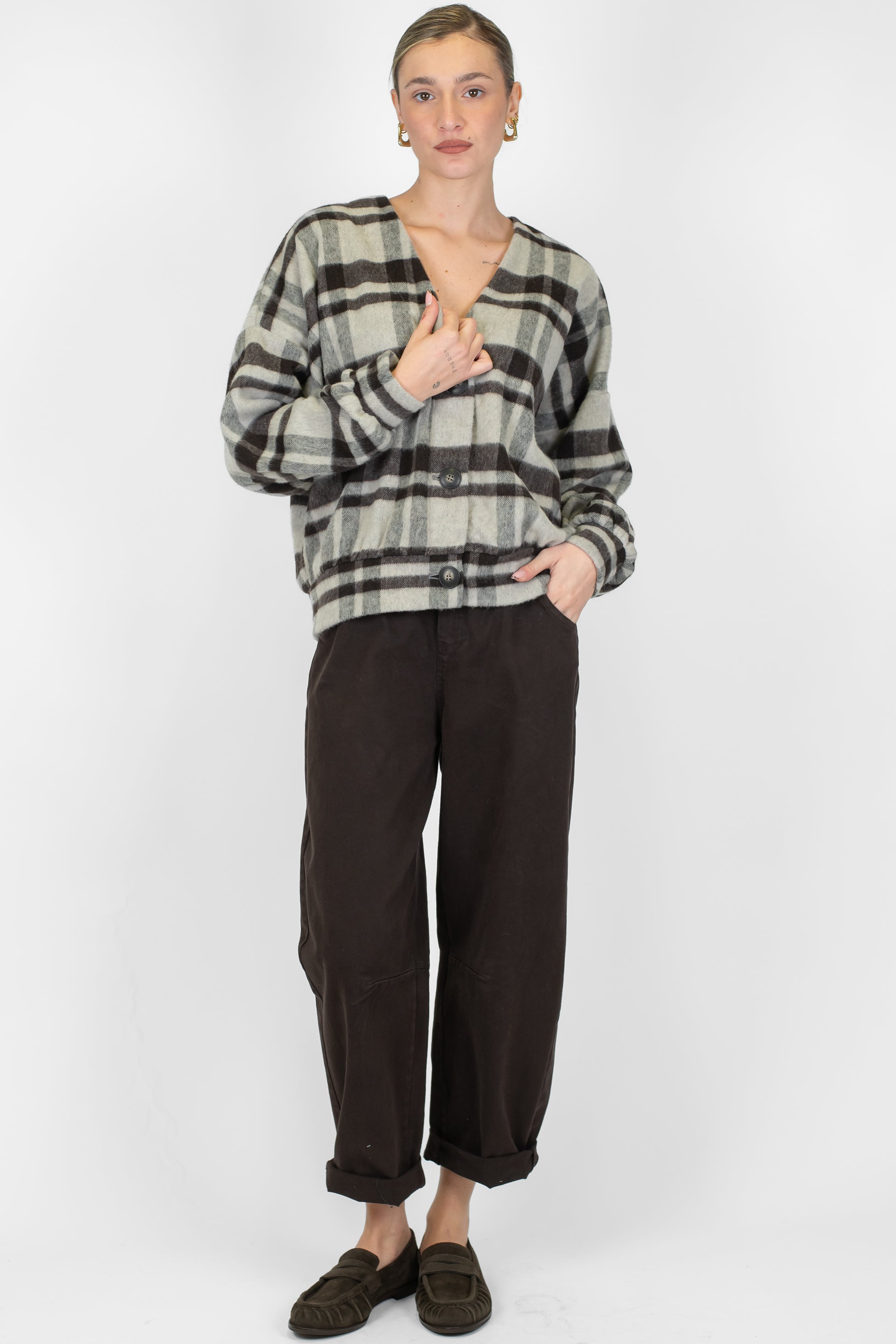 Tensione in - Pantalone balloon in cotone invernale