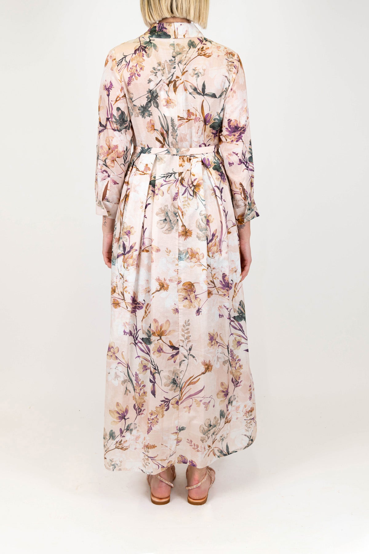 Tensione in - Chemisier fantasia floreale in tencel