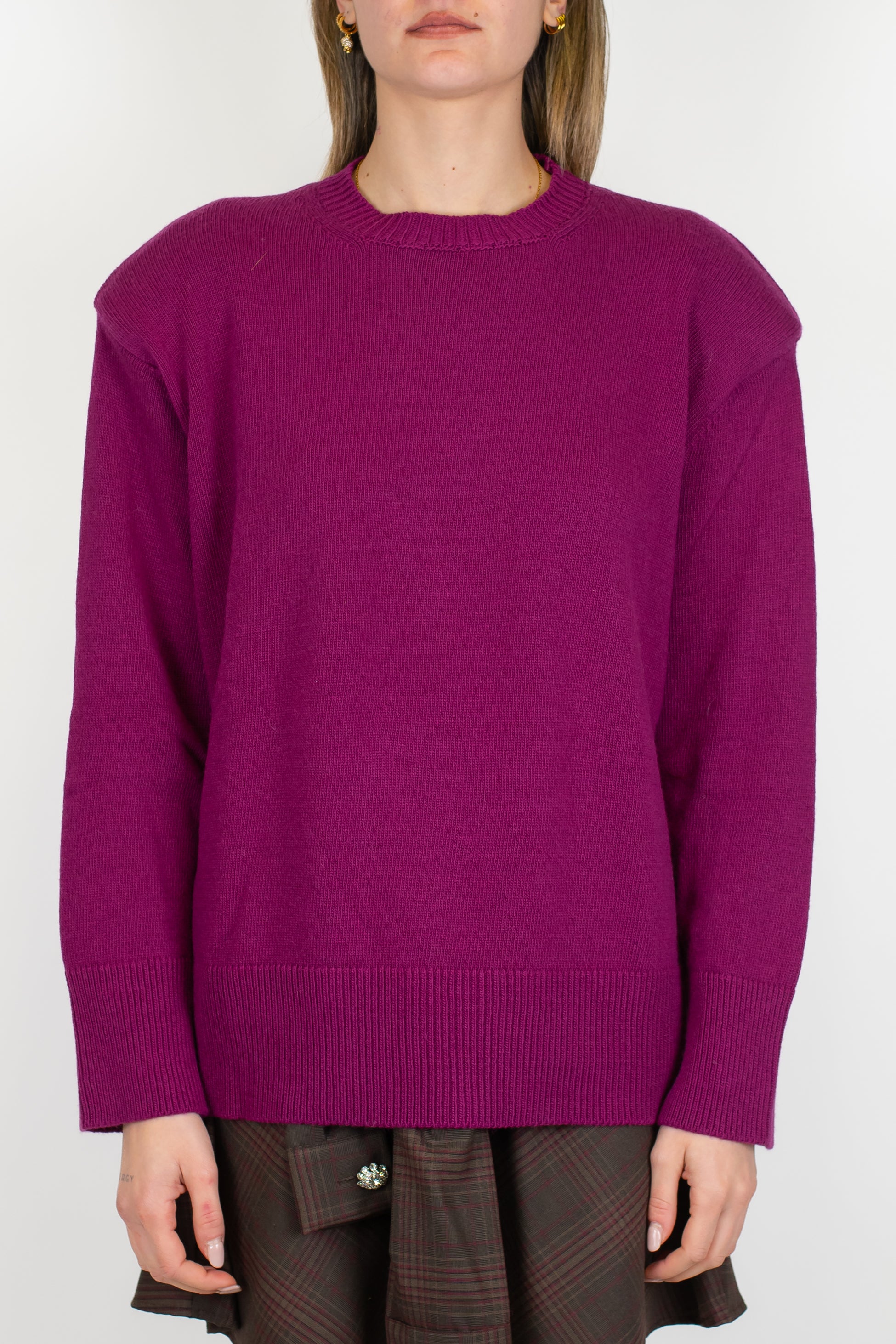 Tensione in - Maglia a scatola con spalline