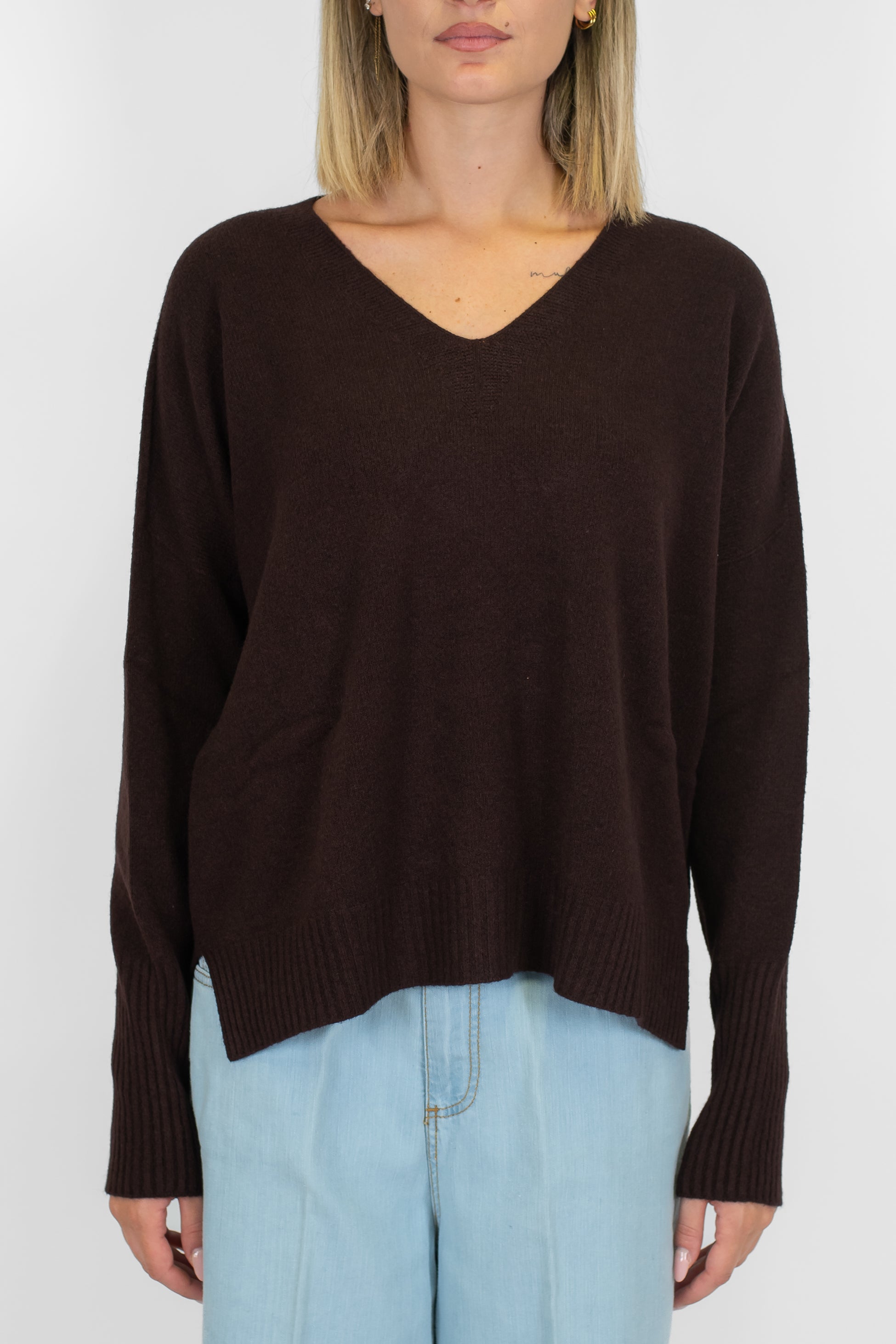 Kontatto - Maglia over con scollo a V