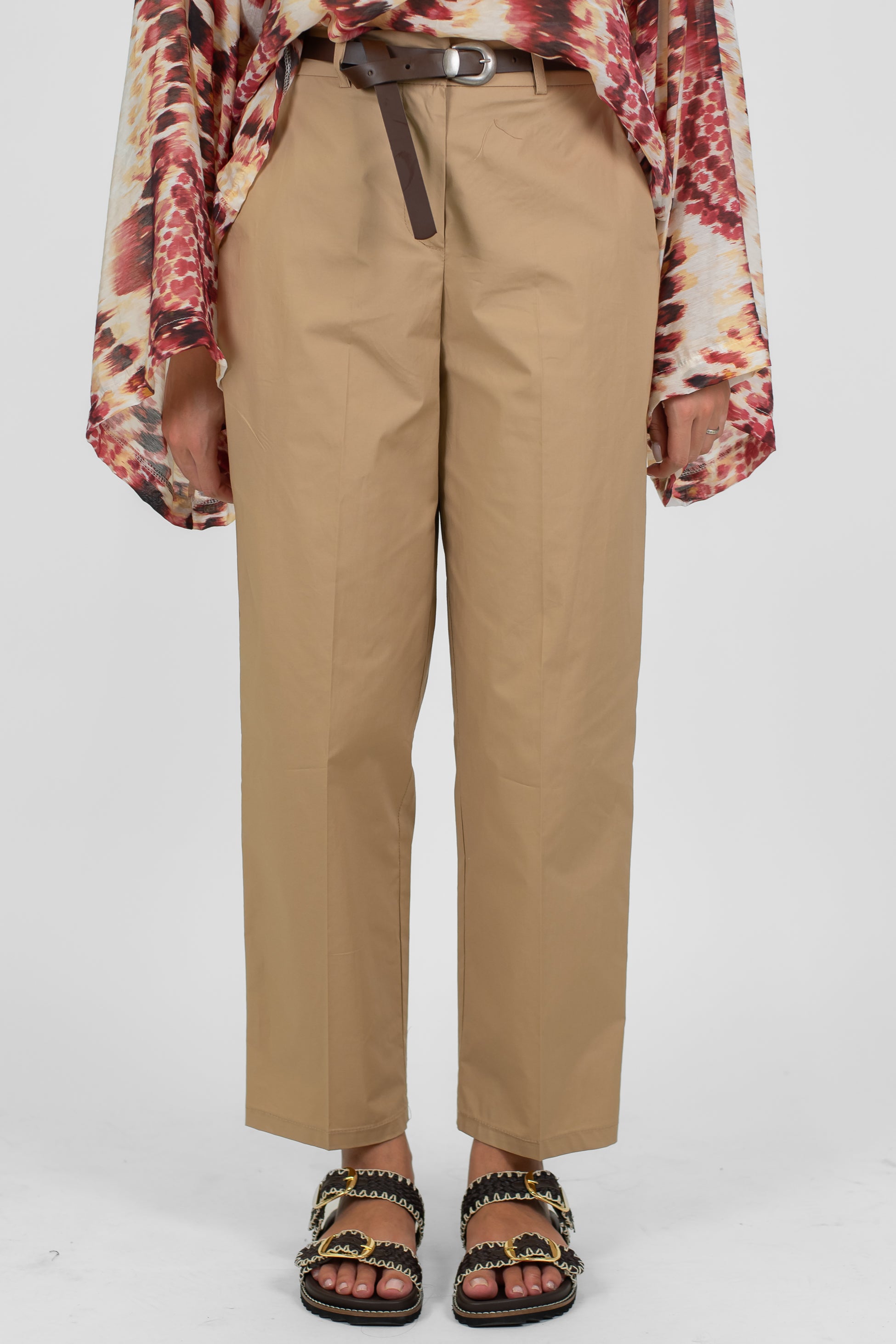 Tensione in - Pantalone regoular chino in tela paracadute