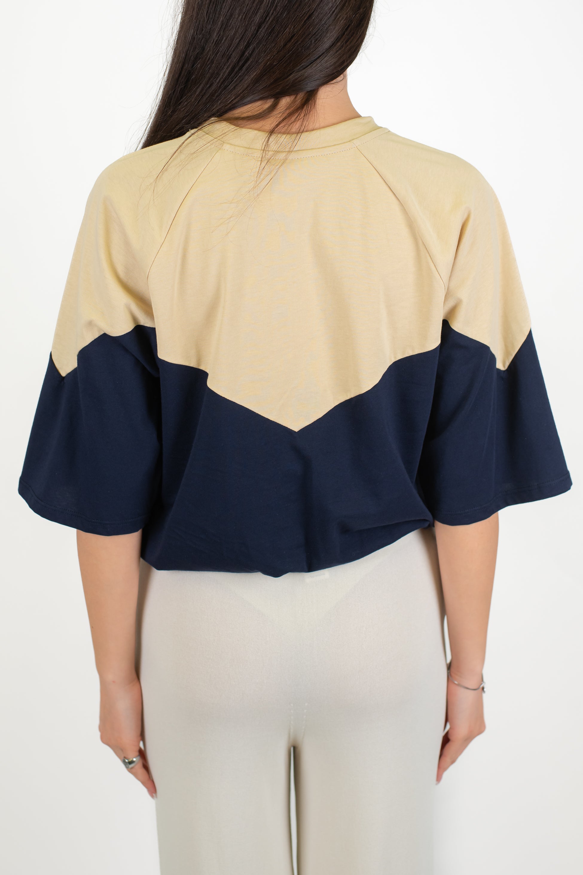 Tensione in - T-shirt over doppio colore