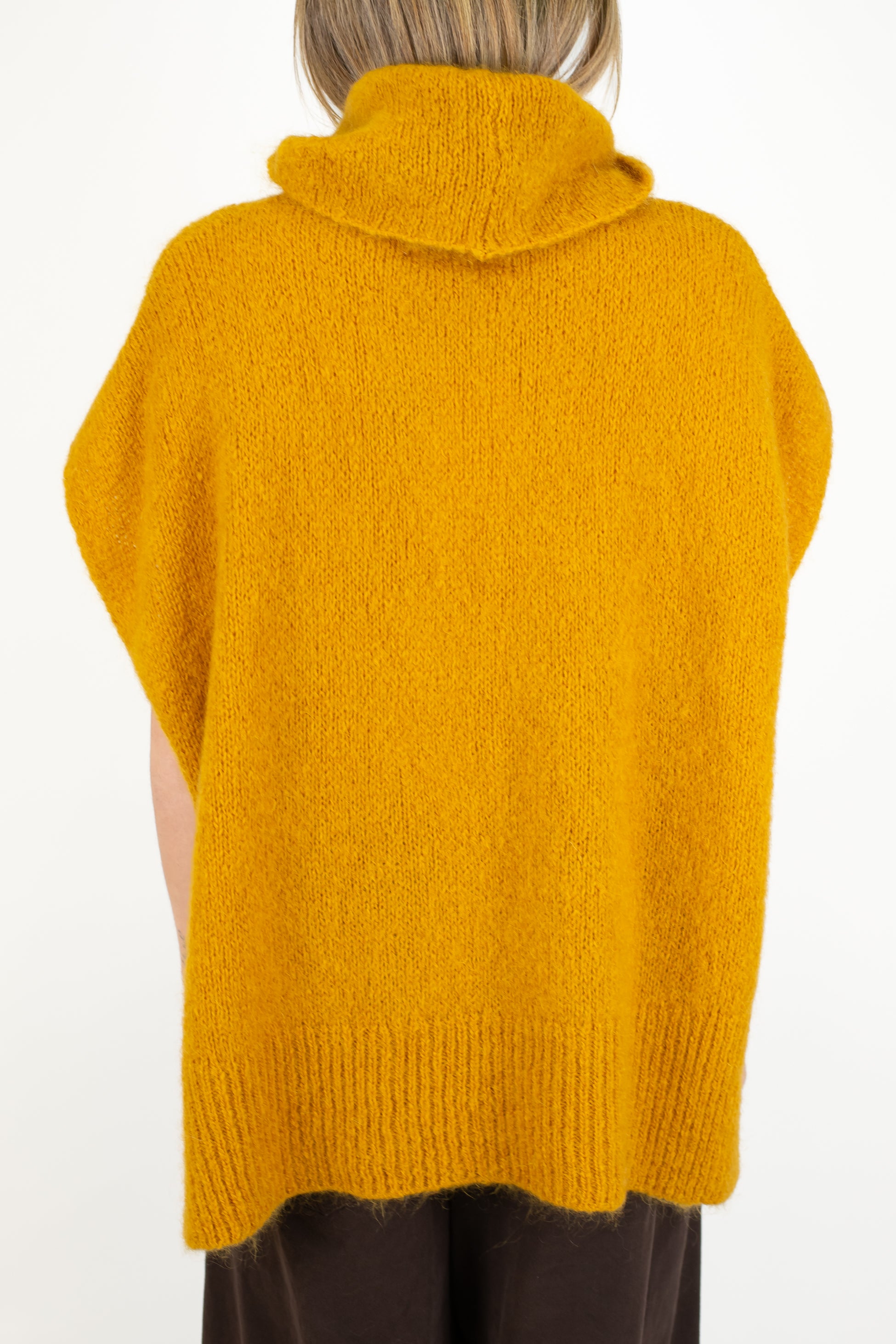 Dixie - Dolcevita over giromaniche in lana mohair con collo morbido