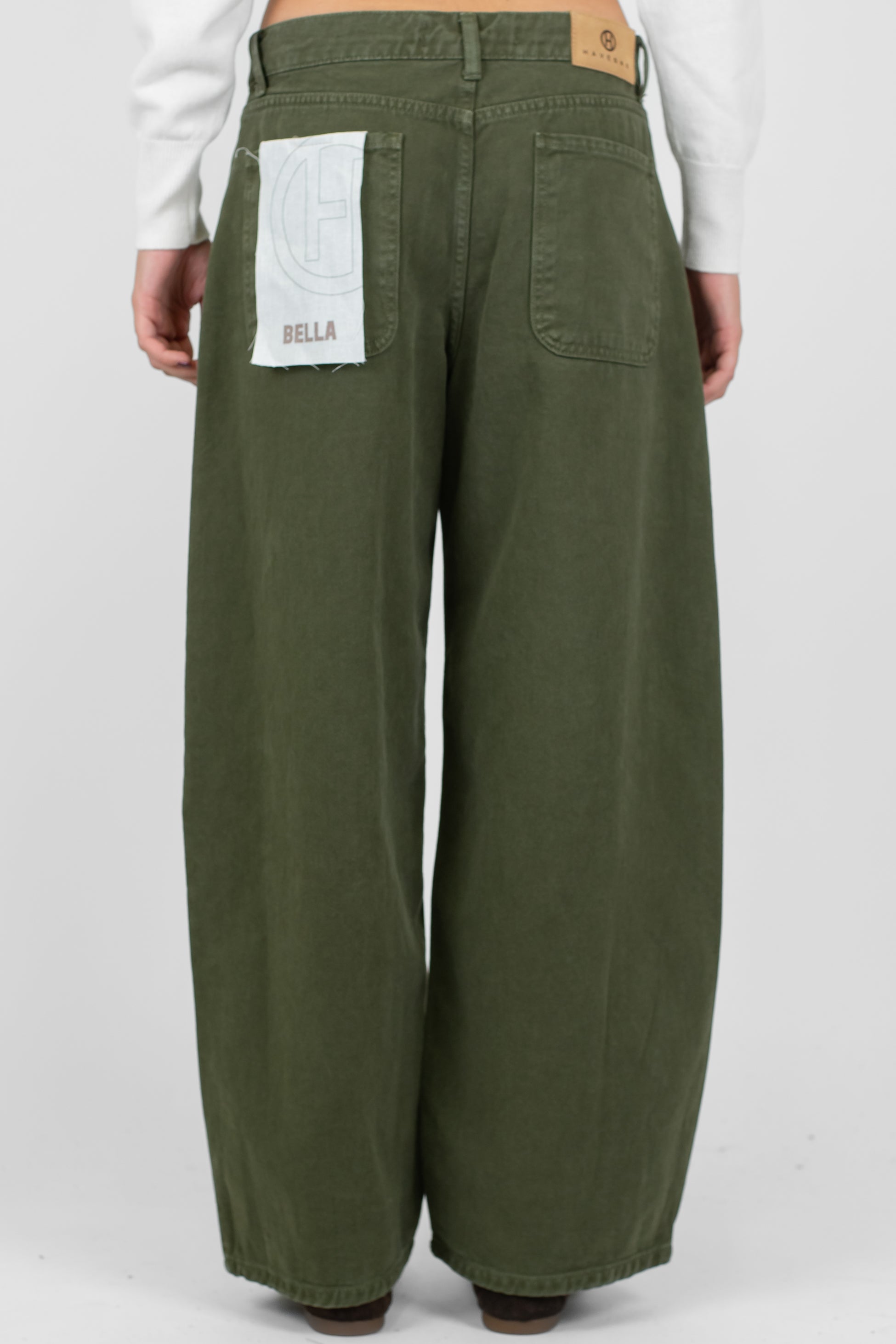 Haveone - Pantalone regular modello Bella in denim colorato