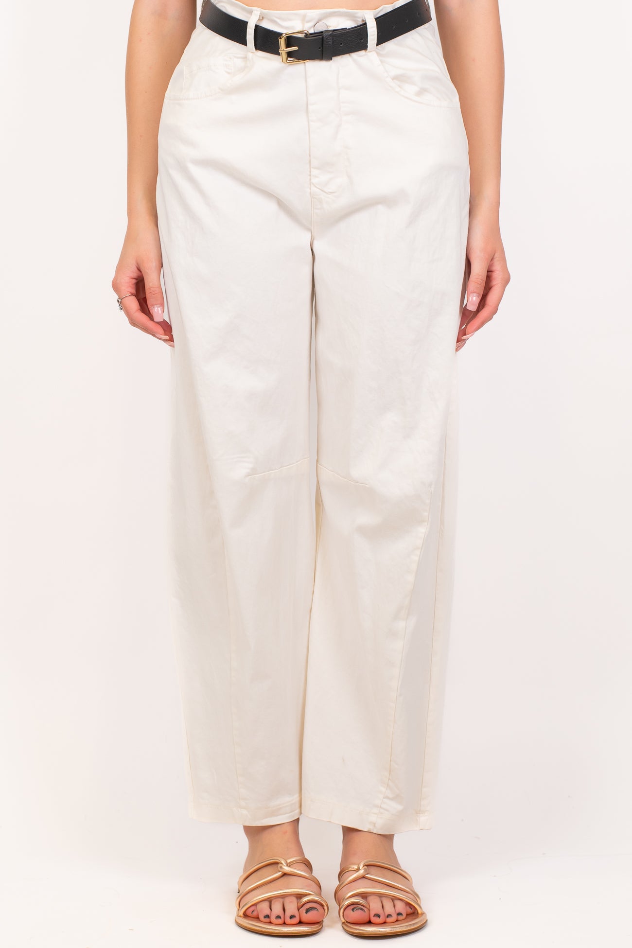Haveone - Pantalone regular in cotone leggero