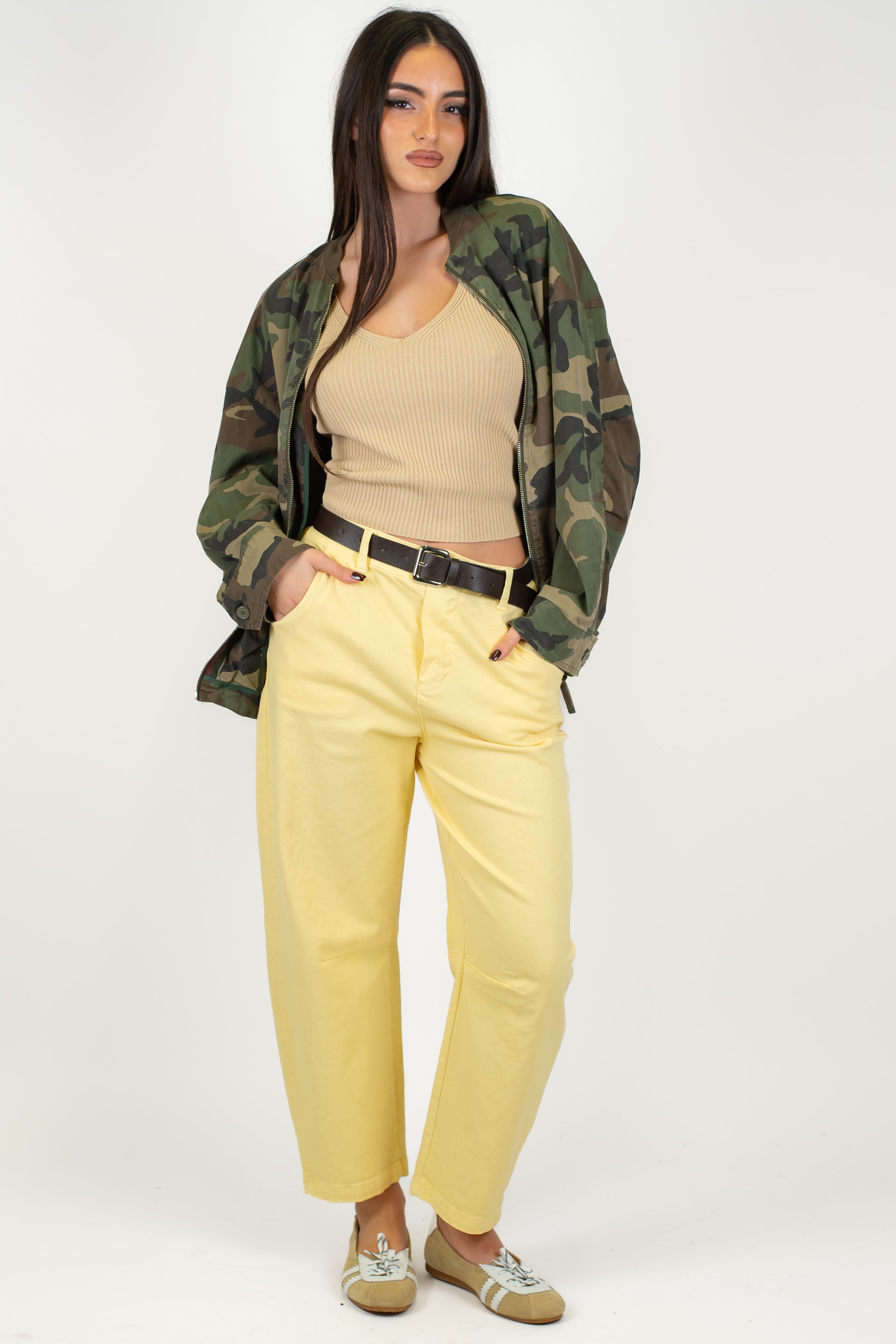 Haveone - Pantalone balloon con elastico sul retro