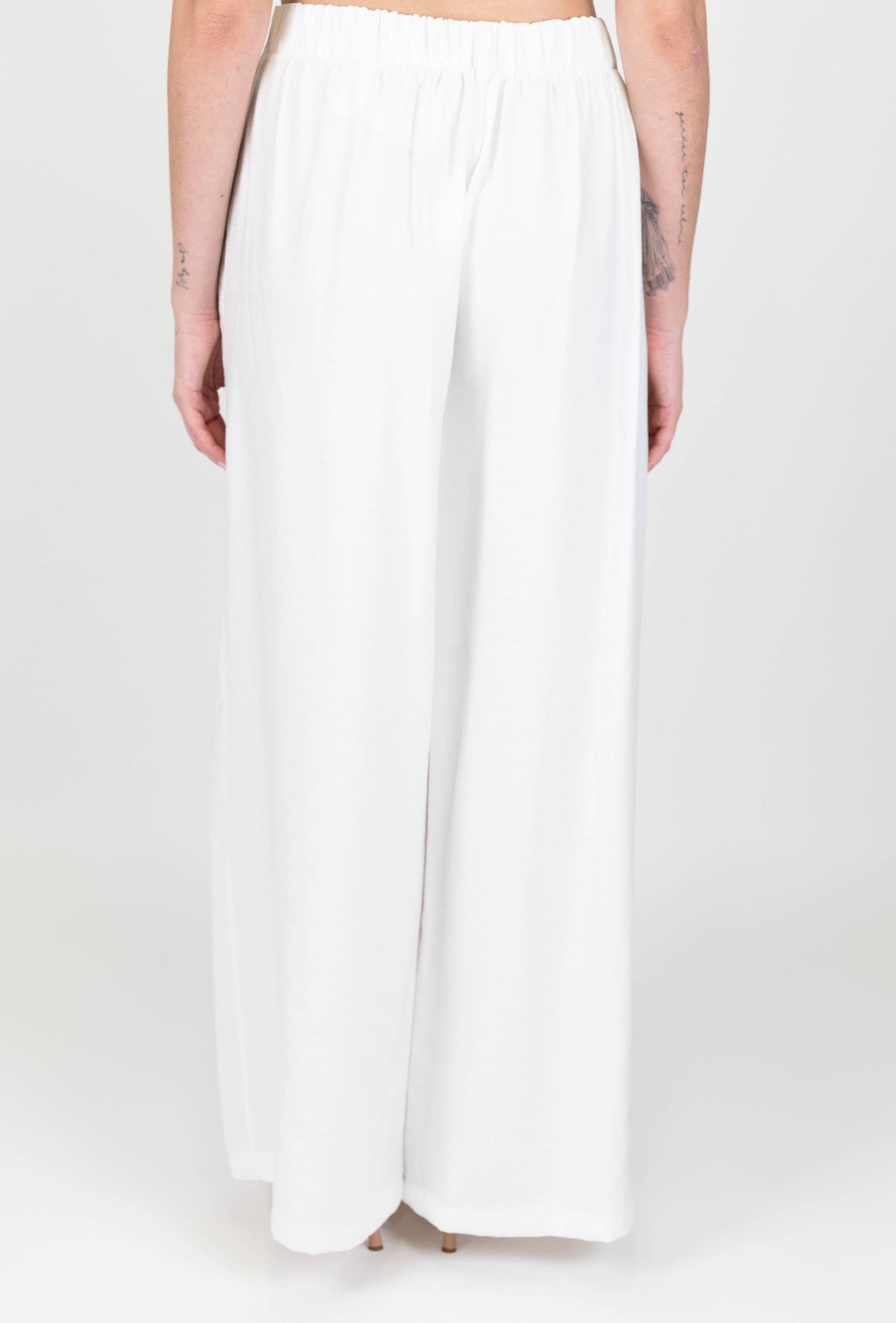 Motel - Pantalone palazzo in modal con elastico sul retro