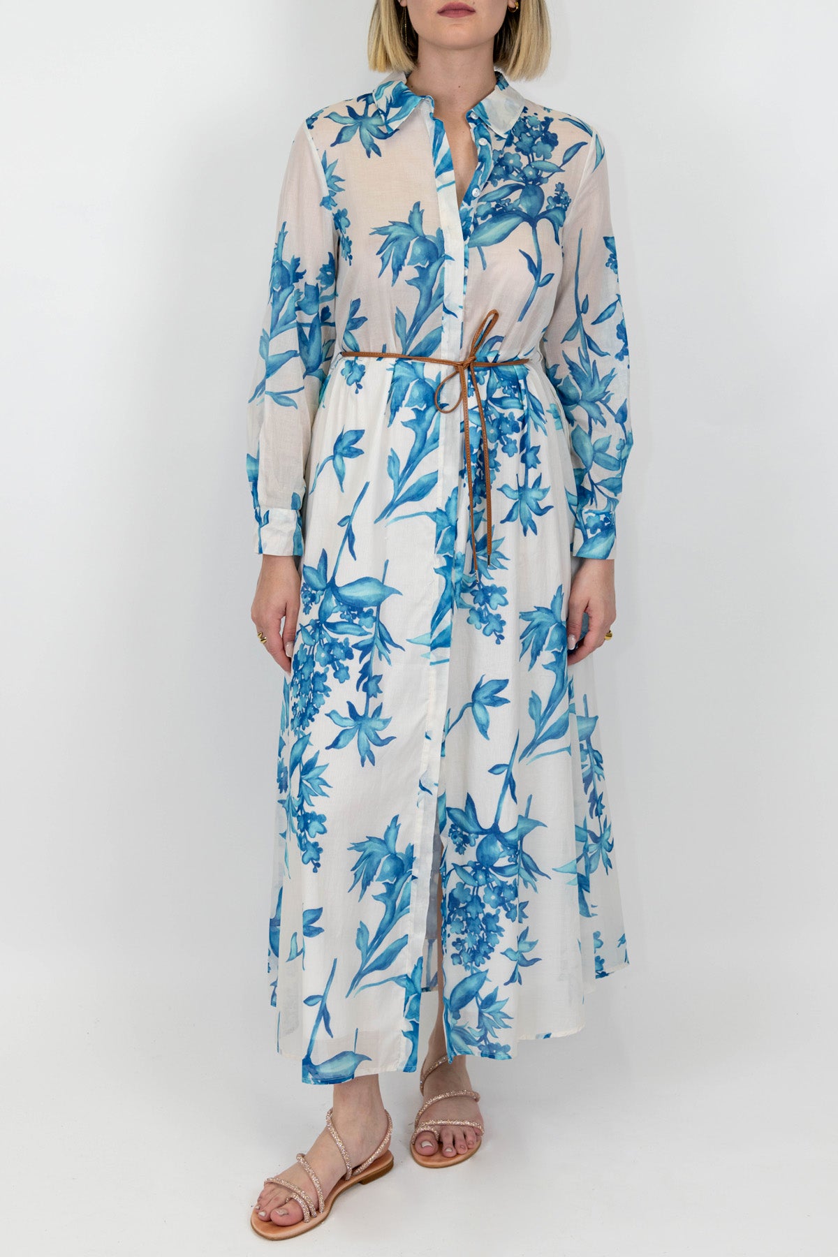 Motel - Chemisier fantasia floreale in mussola di cotone