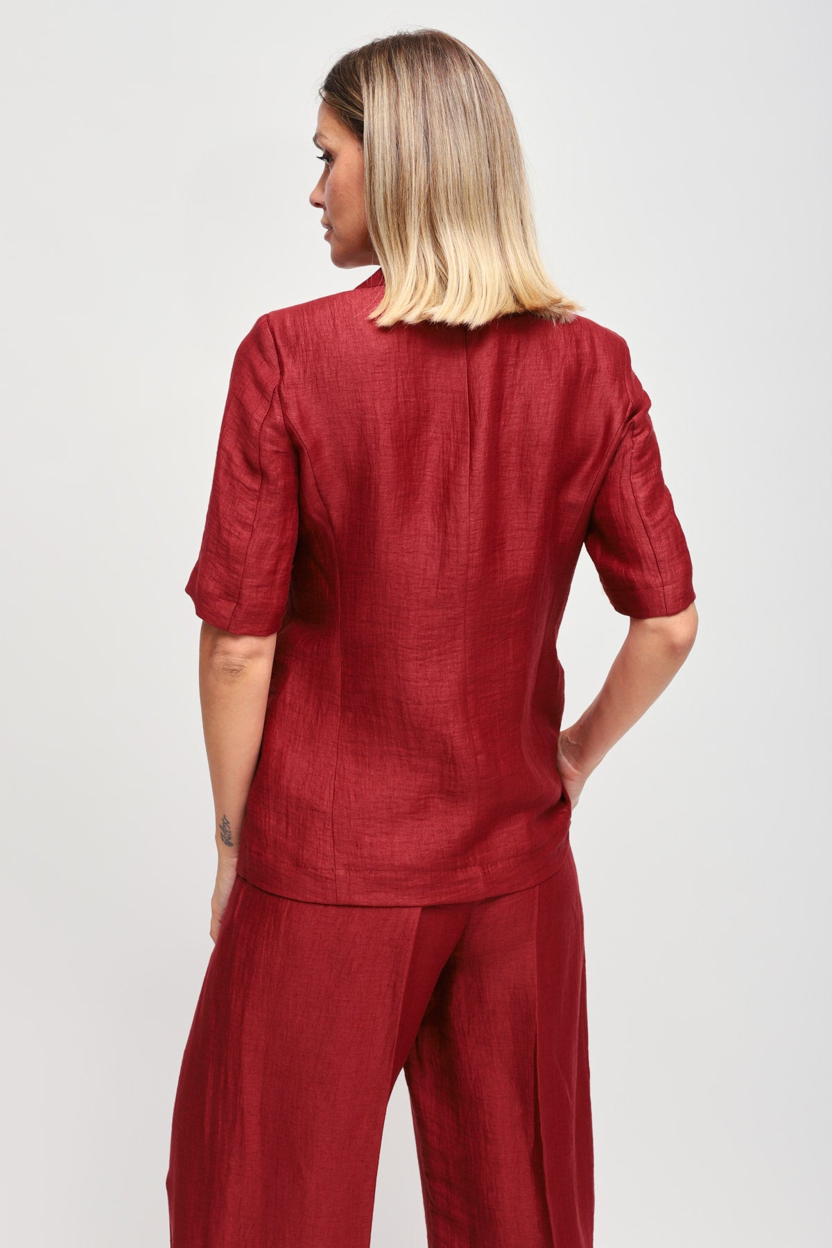 Maryley - Giacca mezzamanica in lino