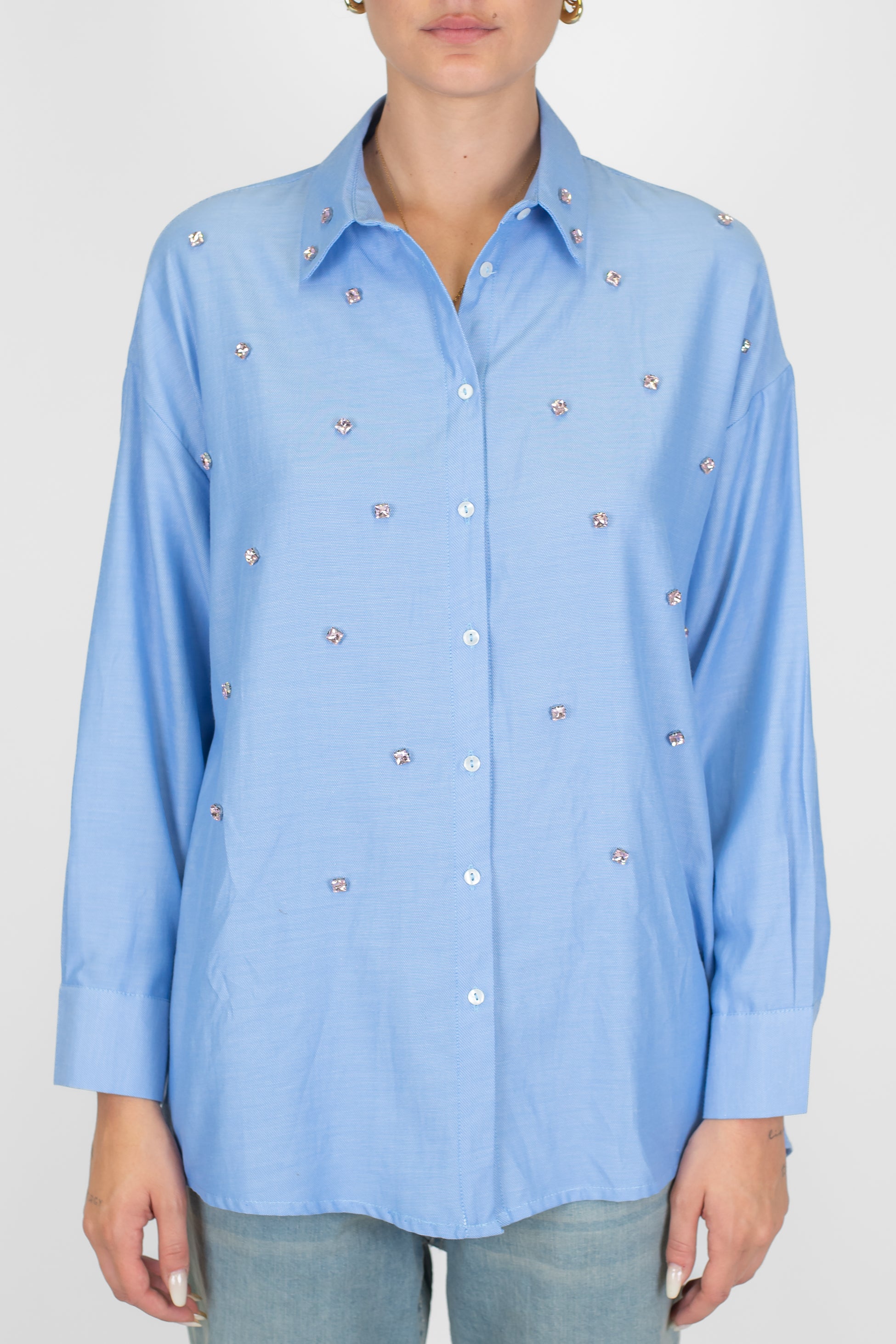 Dixie - Camicia con applicazioni pietre