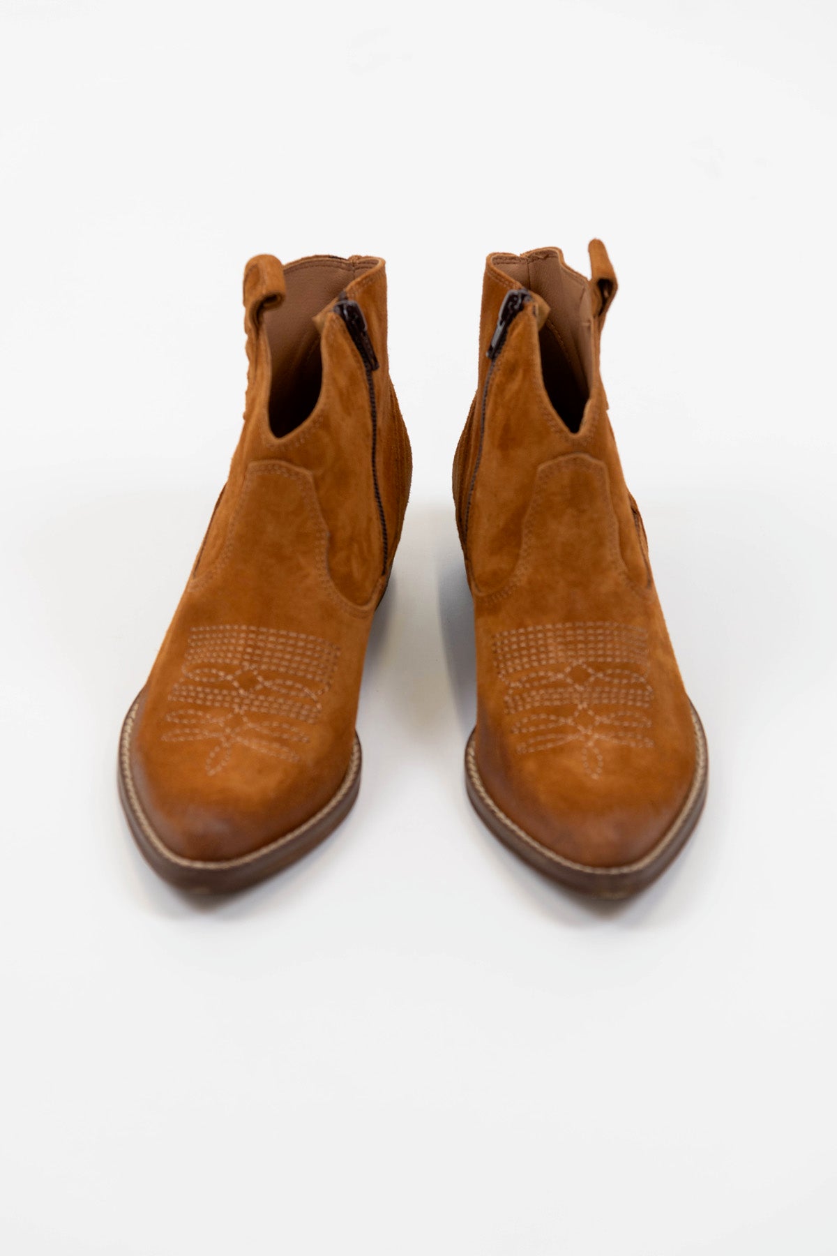 Ovyé - Texano in camoscio spazzolato con zip laterale