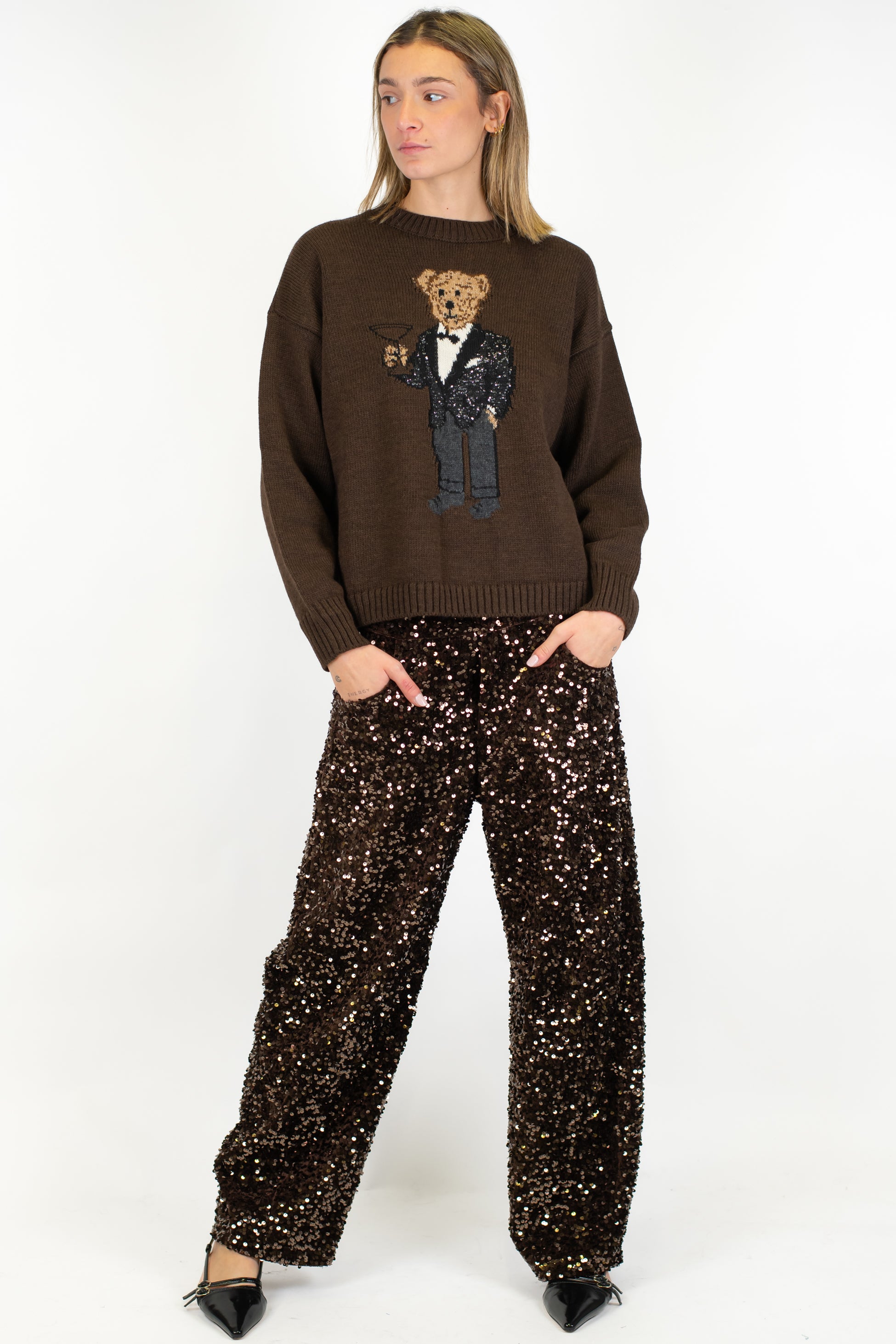 Tensione in - Pantalone balloon paillettes