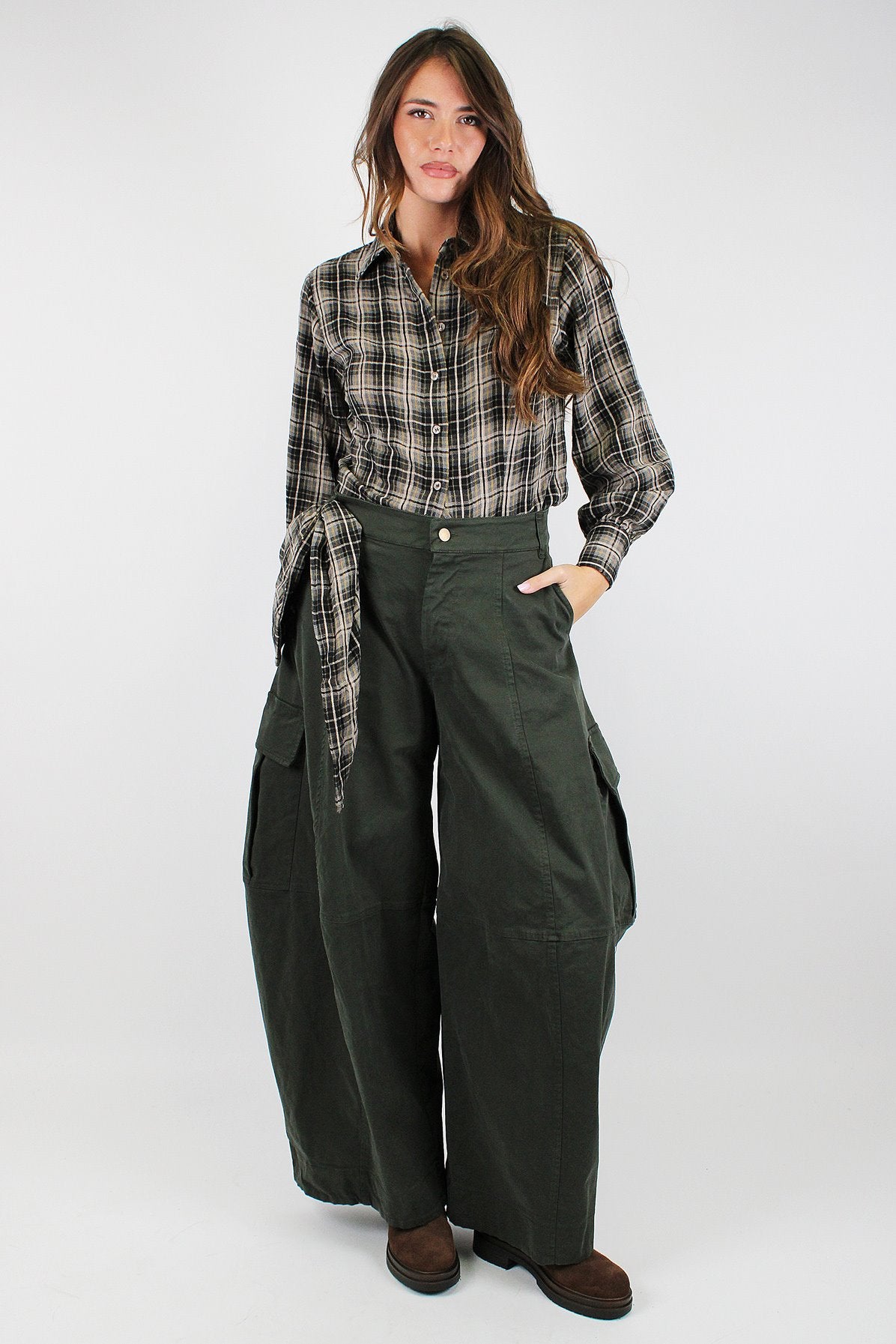 Tensione in - Pantalone barrell cargo